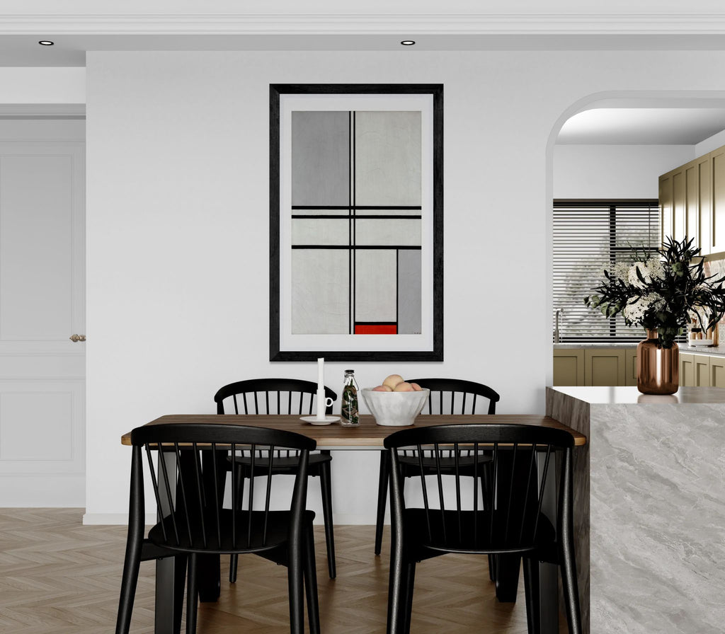 Composition (No. 1) by Piet Mondrian Abstract  Wall Art Print