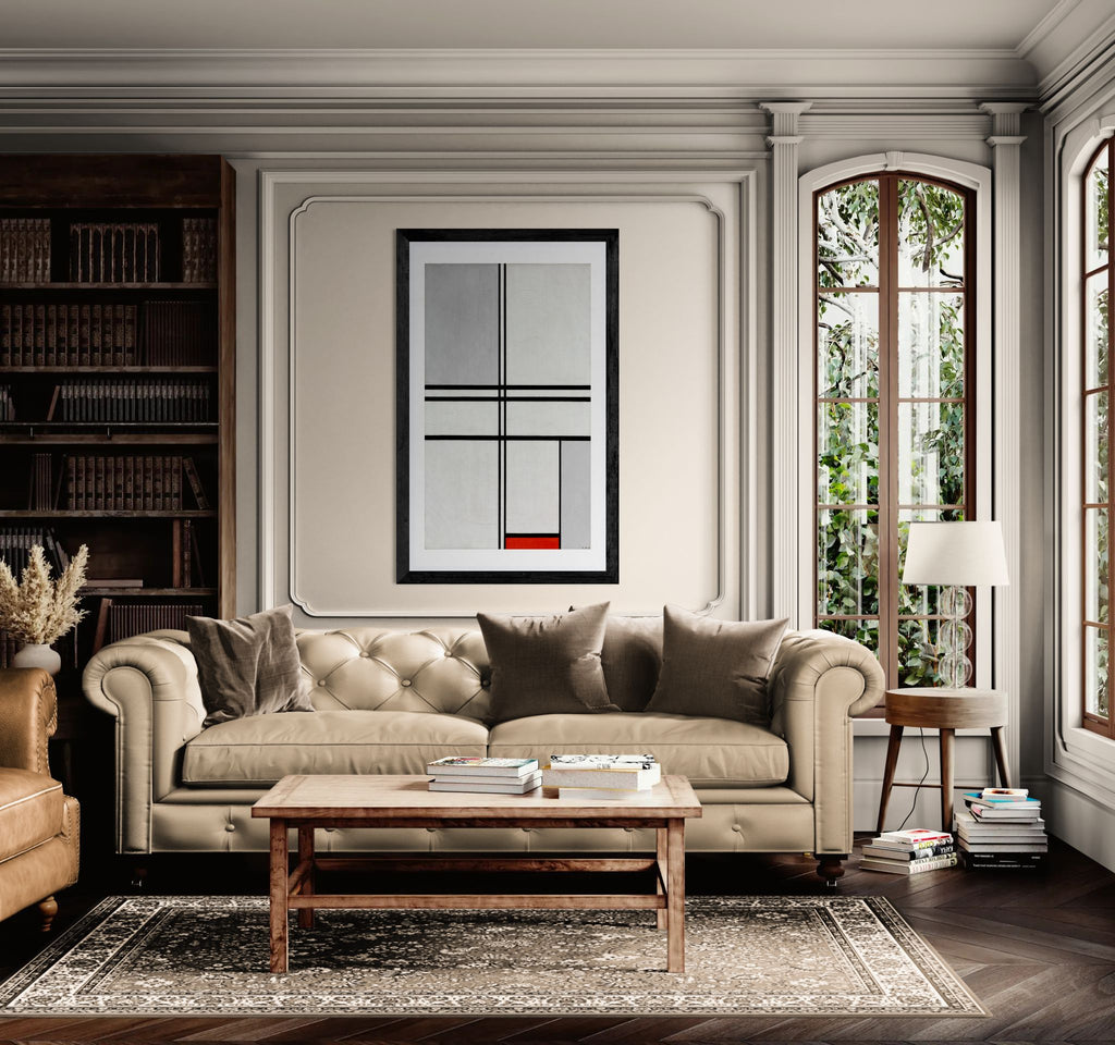 Composition (No. 1) by Piet Mondrian Abstract  Wall Art Print