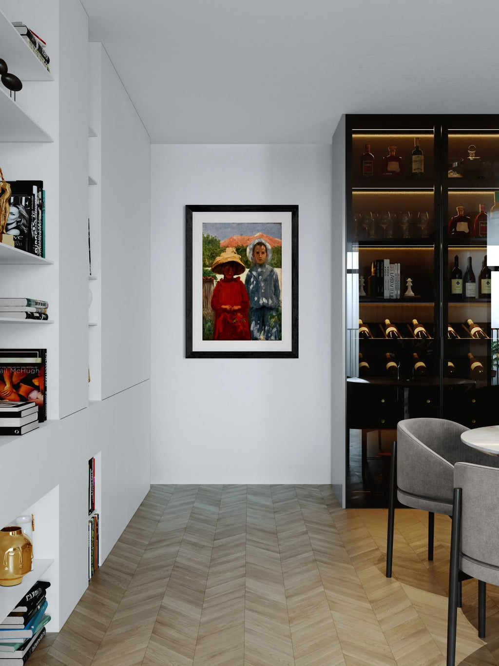 Portrait of the painter's sons by António Carneiro Wall Art Print