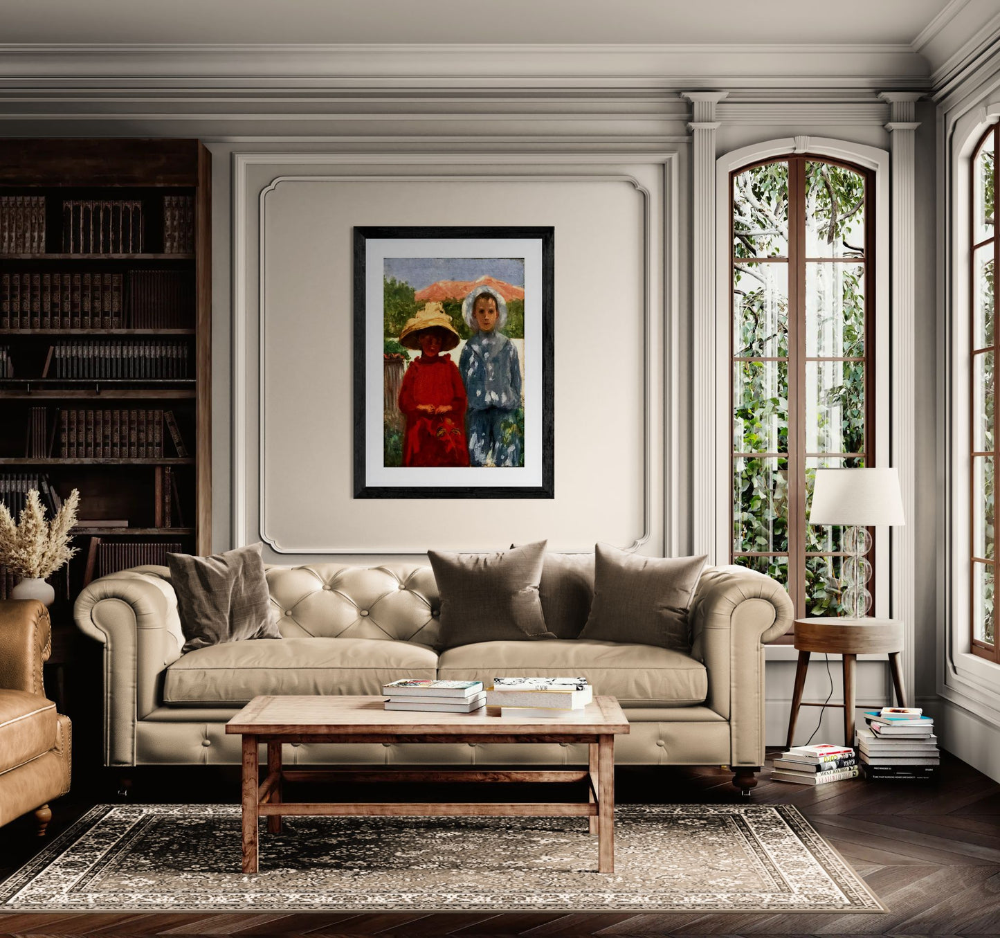 Portrait of the painter's sons by António Carneiro Wall Art Print