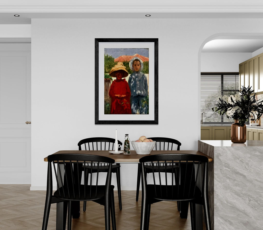 Portrait of the painter's sons by António Carneiro Wall Art Print