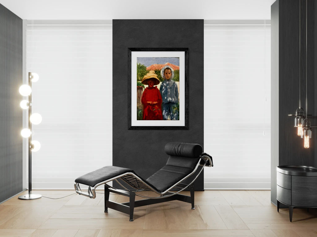 Portrait of the painter's sons by António Carneiro Wall Art Print