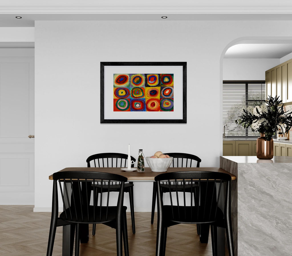 Colour Study, Squares with Concentric Circles by Vassily Kandinsky Wall Art Print