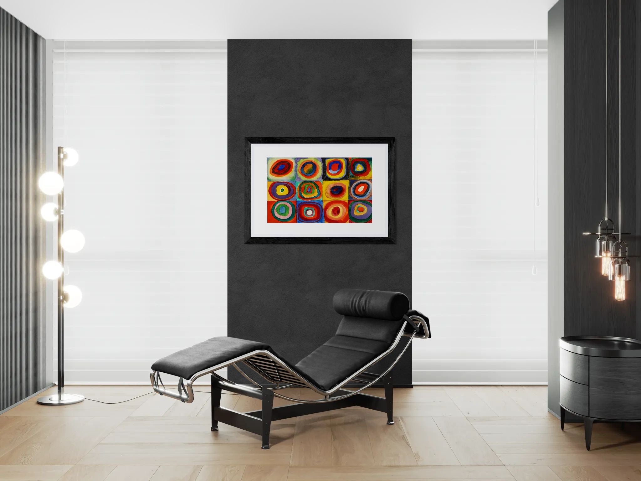Colour Study, Squares with Concentric Circles by Vassily Kandinsky Wall Art Print