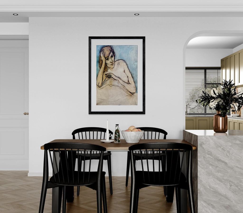 (Albi) Portrait de femme nue by Georges Bottini Wall Art Print