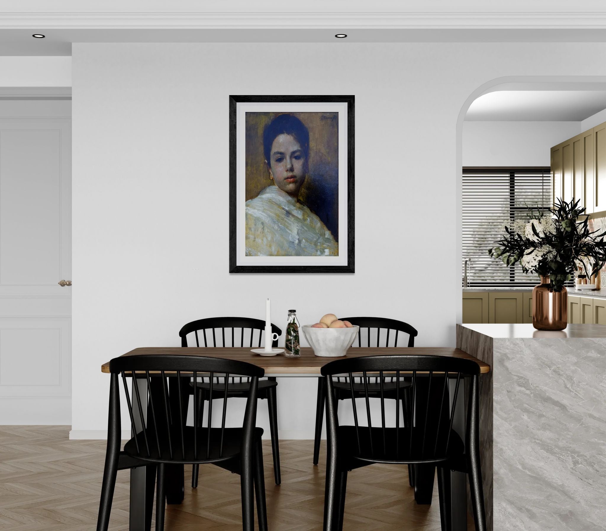 Carminella by Antonio Mancini Wall Art Print