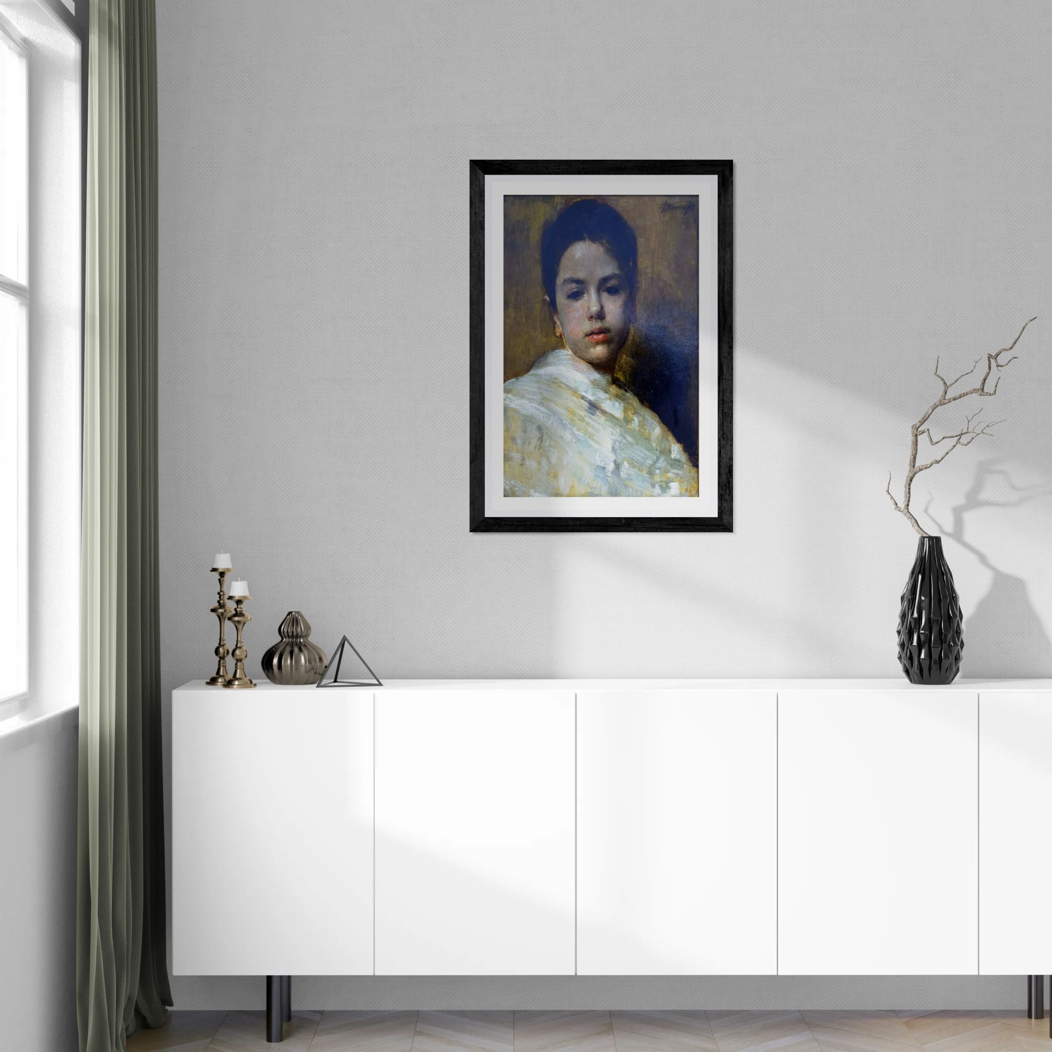 Carminella by Antonio Mancini Wall Art Print