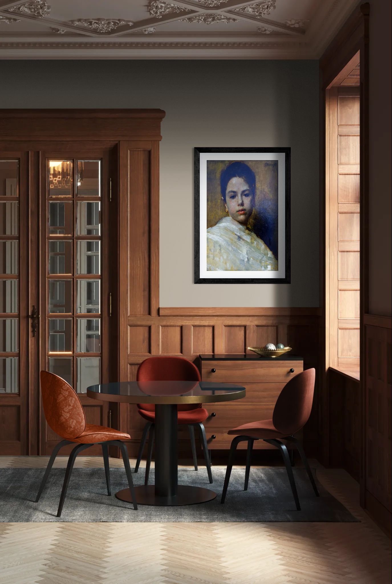 Carminella by Antonio Mancini Wall Art Print