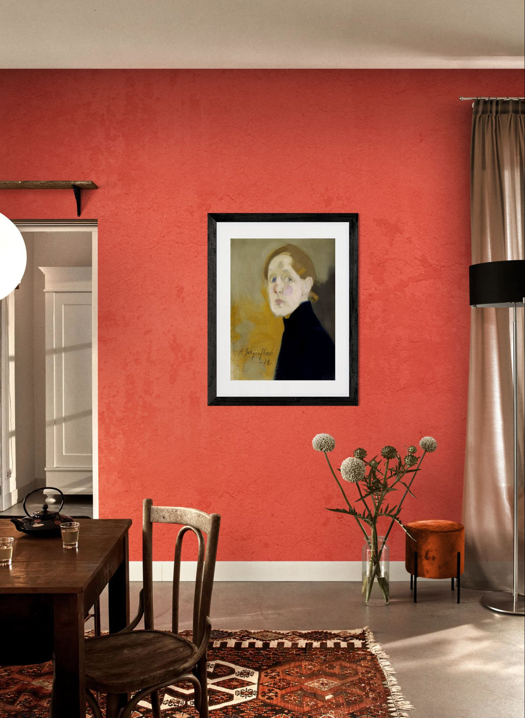 Selbstbildnis by Helena Schjerfbeck Wall Art Print
