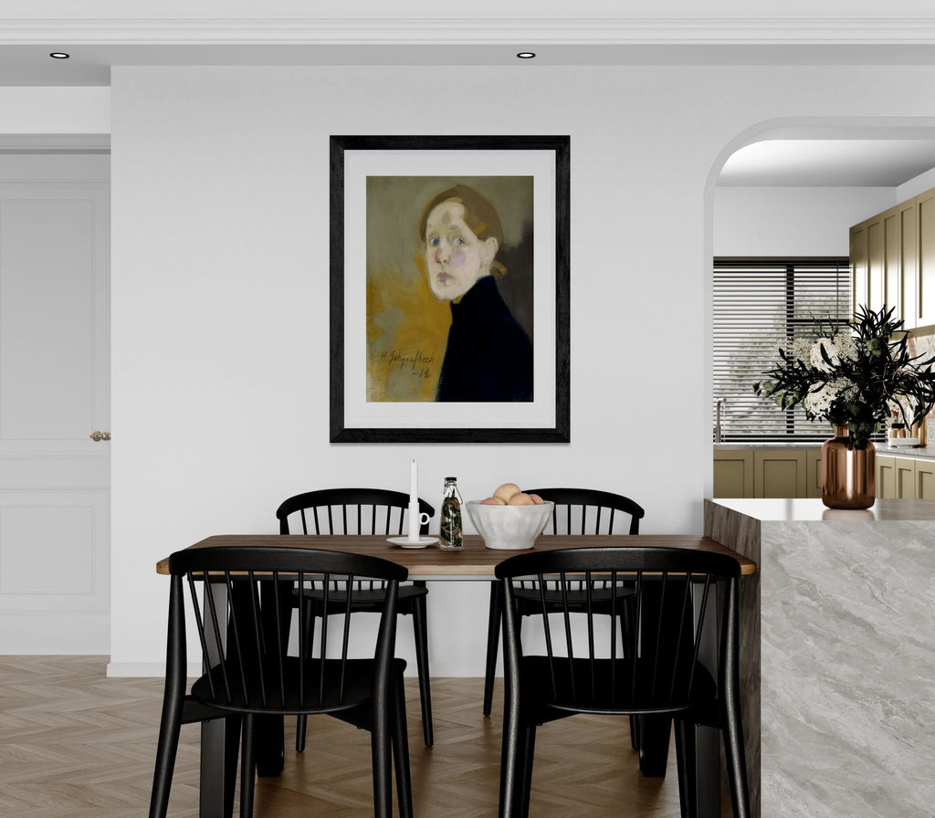 Selbstbildnis by Helena Schjerfbeck Wall Art Print