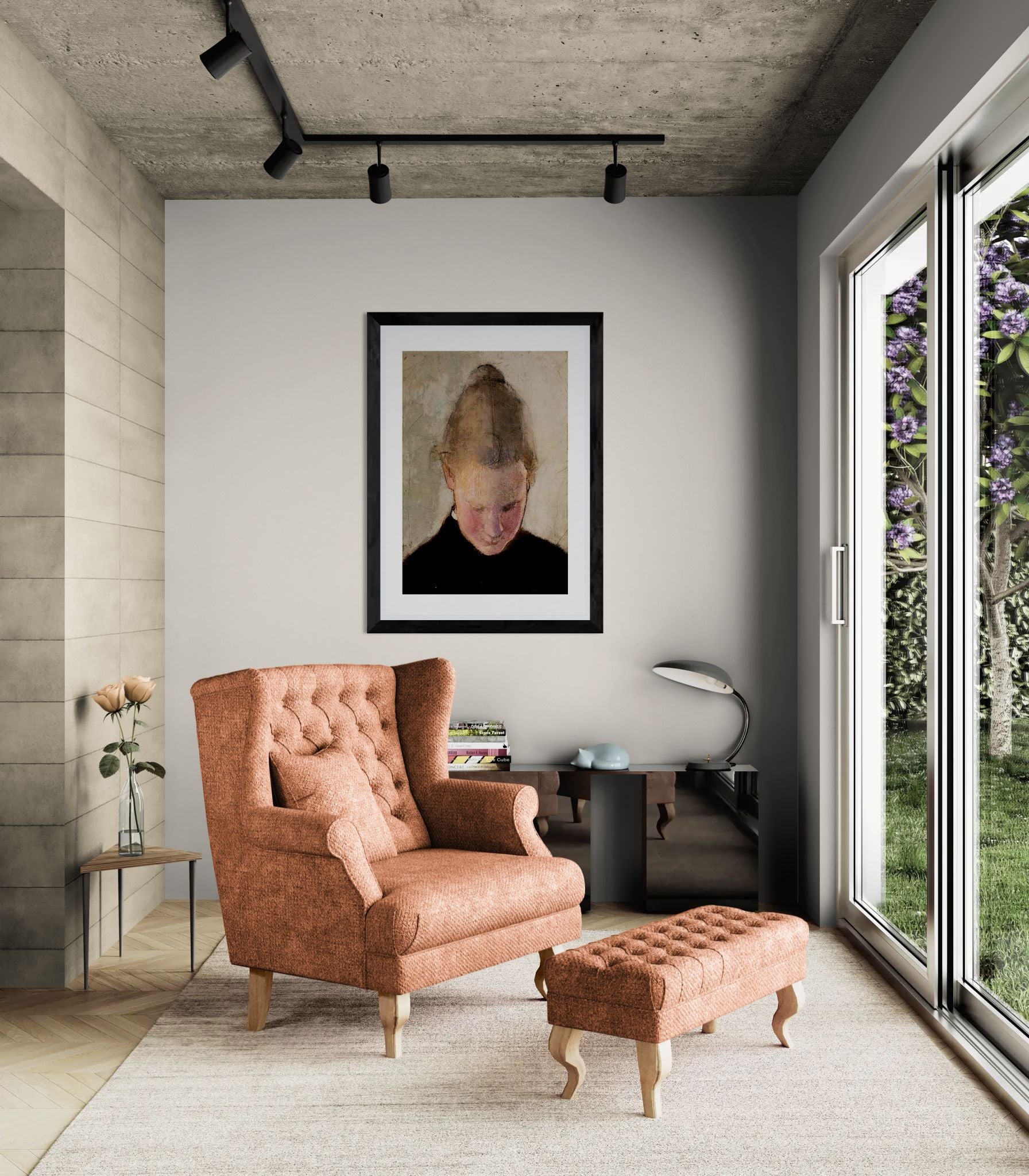 Lukeva tytto by Helena Schjerfbeck Wall Art Print