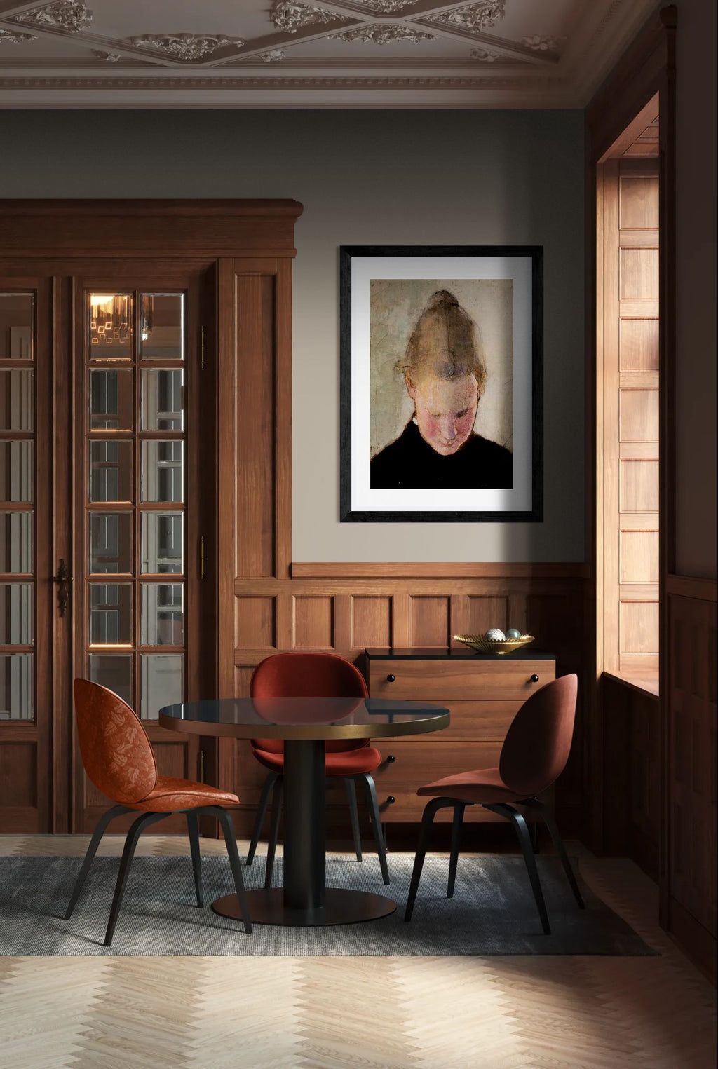 Lukeva tytto by Helena Schjerfbeck Wall Art Print