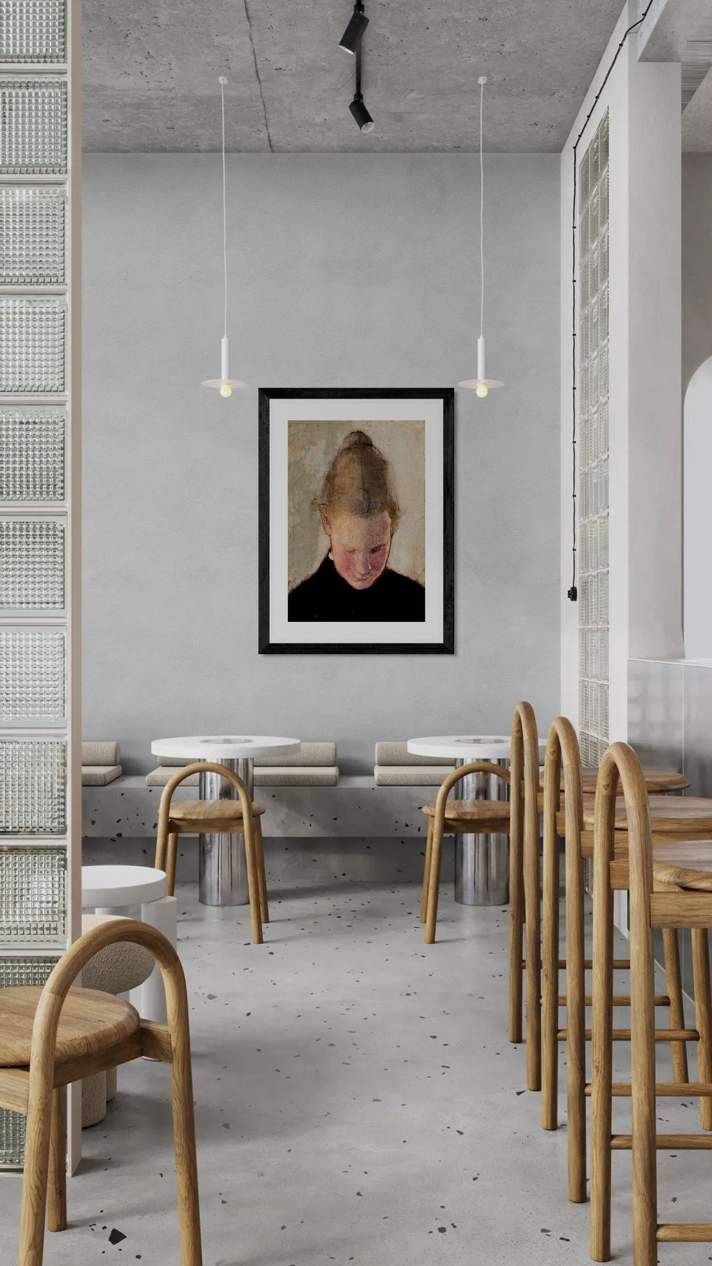 Lukeva tytto by Helena Schjerfbeck Wall Art Print