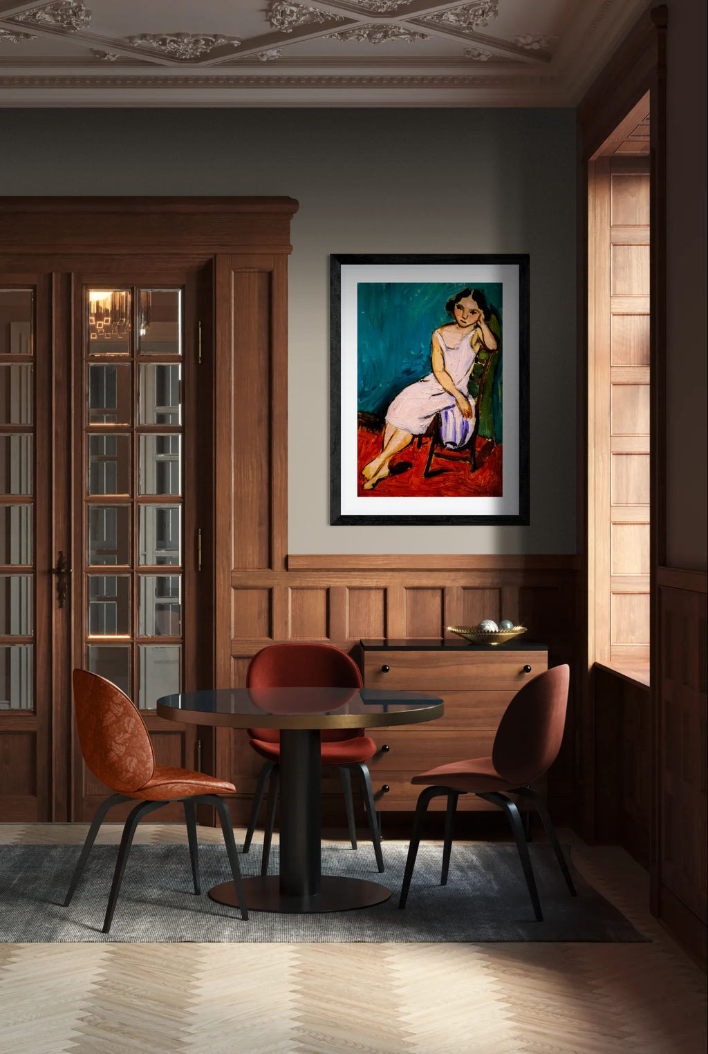 Jeune Fille assise by Henri Matisse Wall Art Print