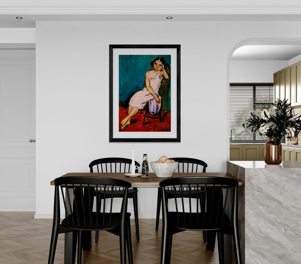 Jeune Fille assise by Henri Matisse Wall Art Print