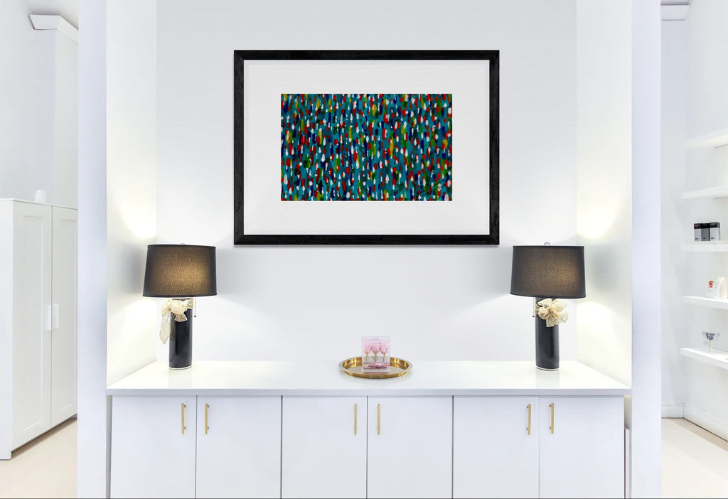 Colours Of The Soul Reflecting On Water by Ariel Chavarro Avila Wall Art Print