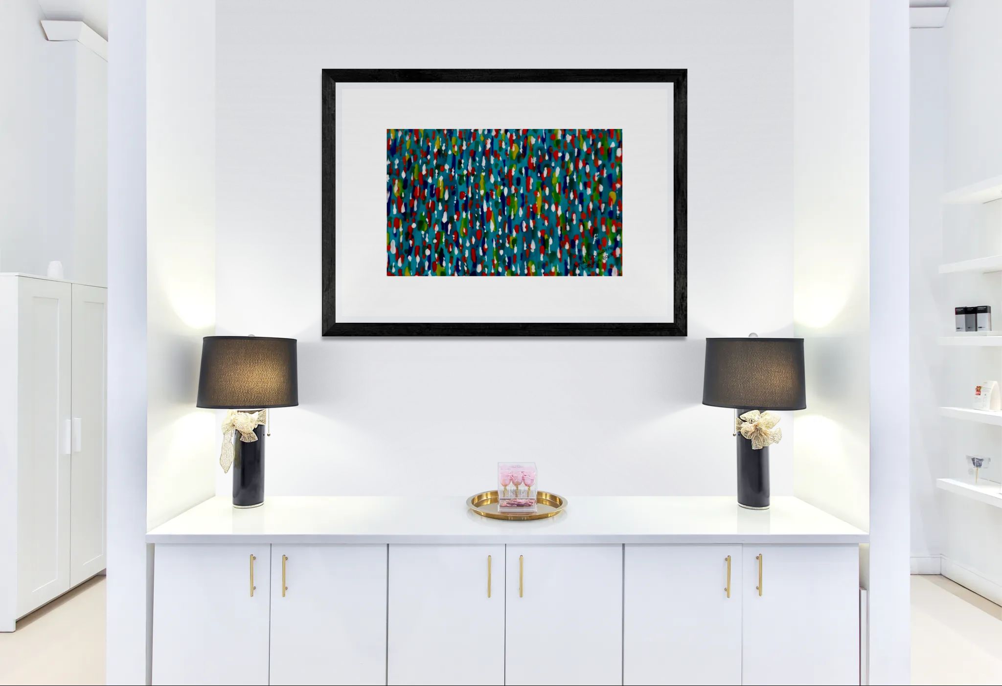 Colours Of The Soul Reflecting On Water by Ariel Chavarro Avila Wall Art Print