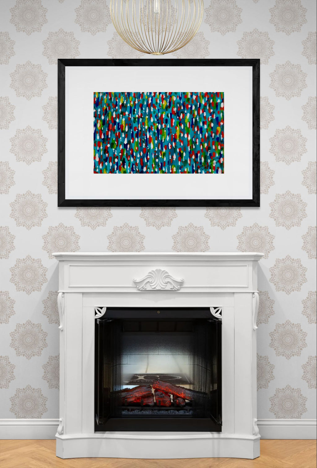 Colours Of The Soul Reflecting On Water by Ariel Chavarro Avila Wall Art Print