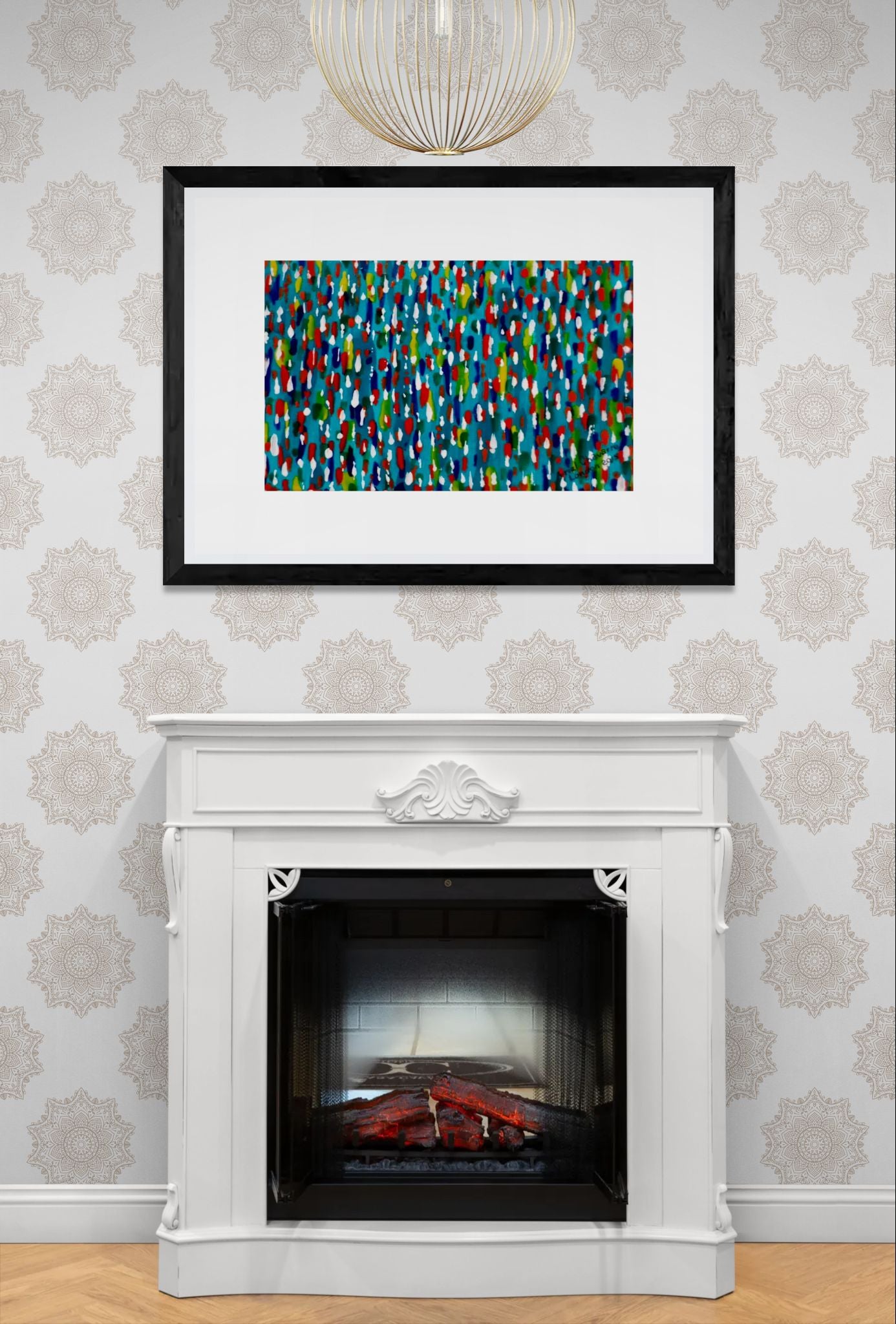 Colours Of The Soul Reflecting On Water by Ariel Chavarro Avila Wall Art Print