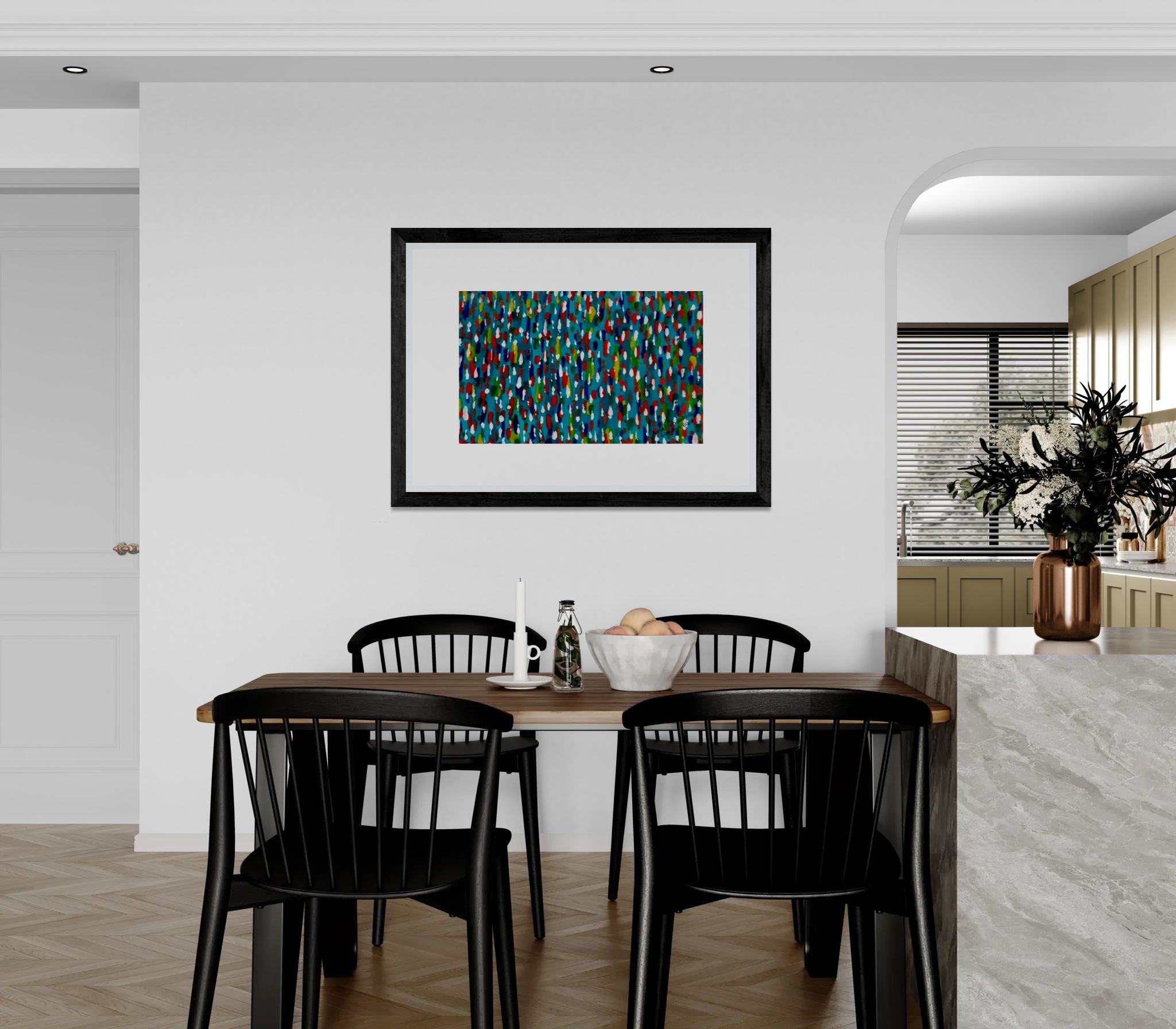 Colours Of The Soul Reflecting On Water by Ariel Chavarro Avila Wall Art Print