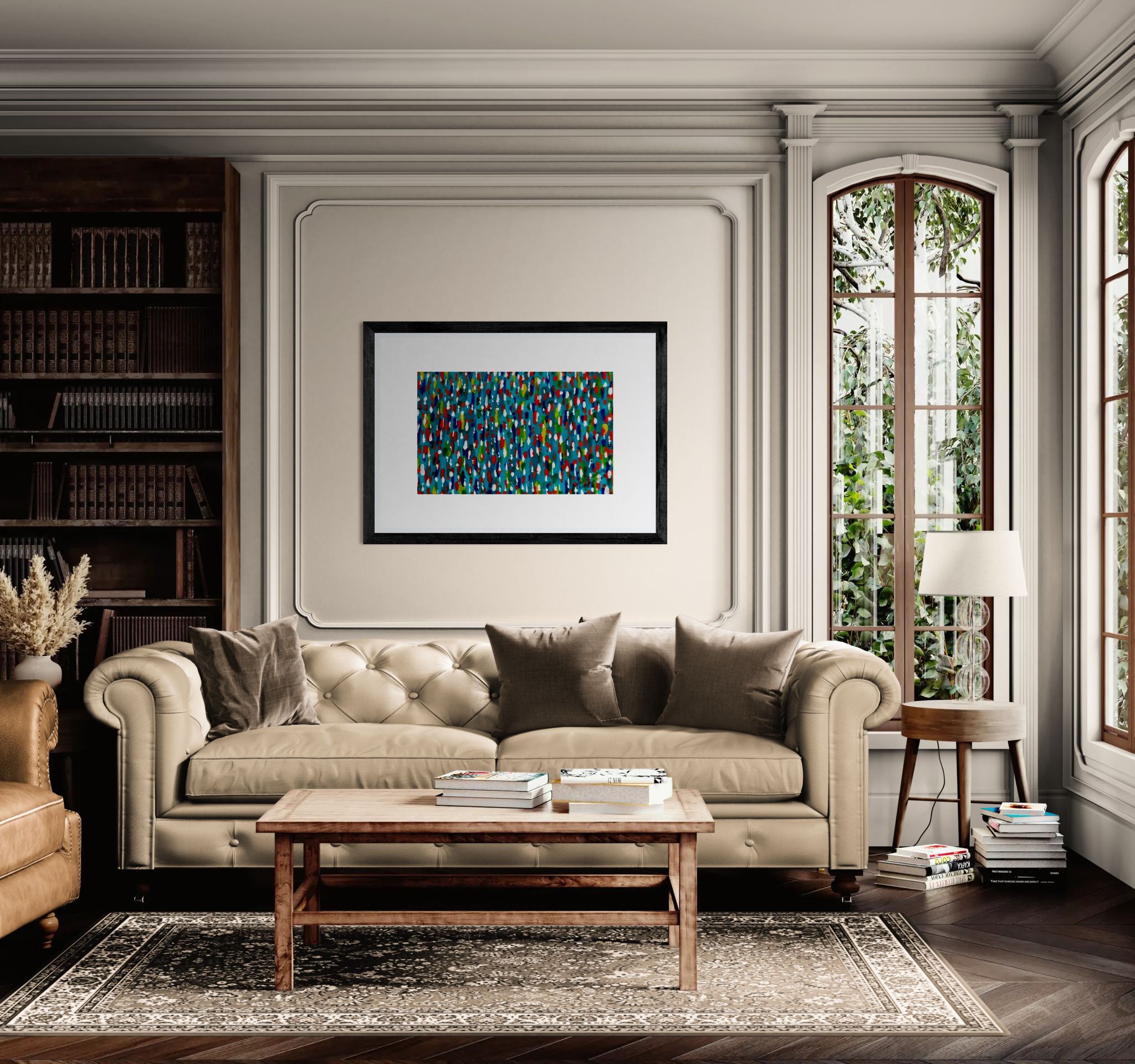 Colours Of The Soul Reflecting On Water by Ariel Chavarro Avila Wall Art Print