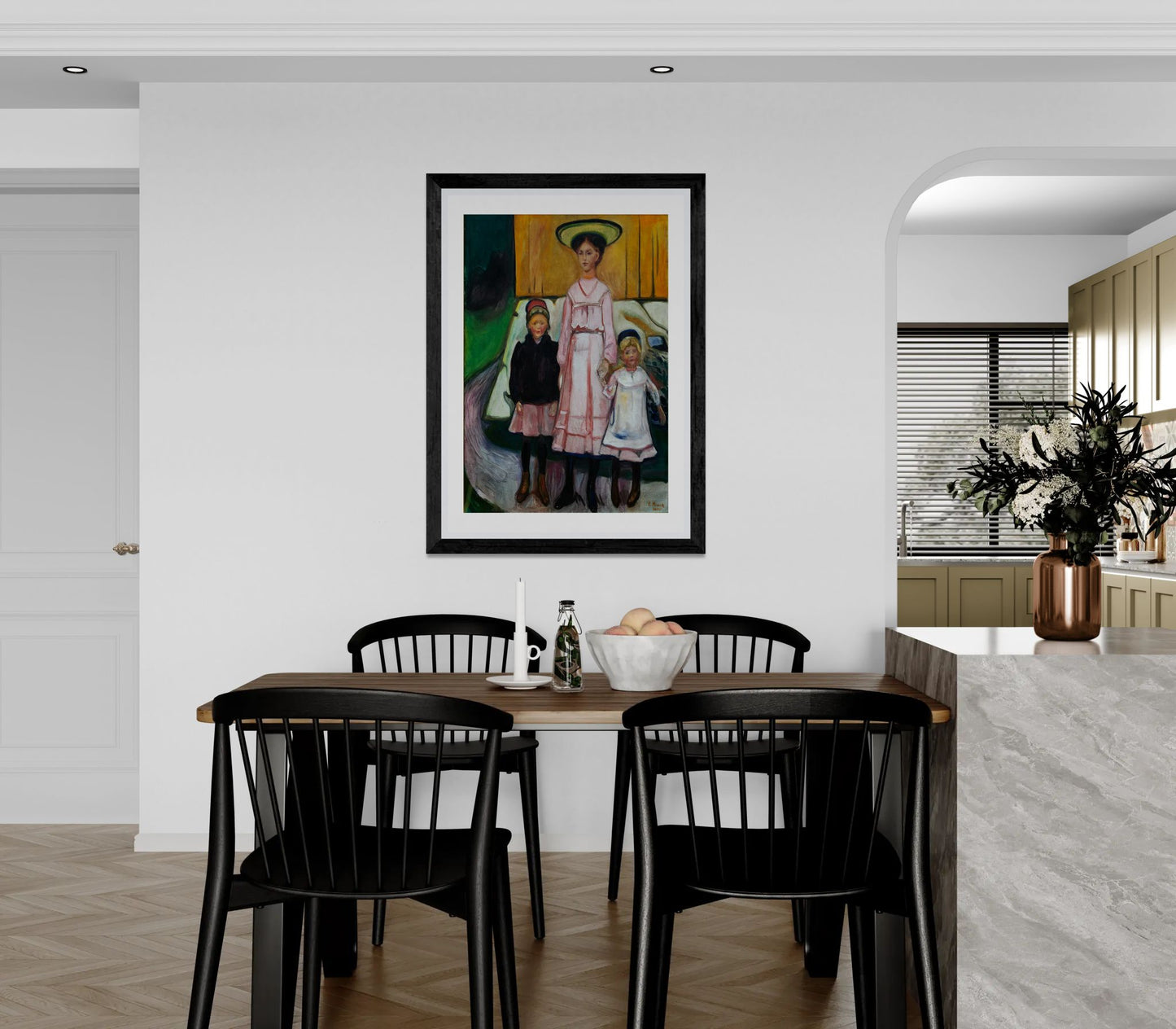 Three Children Thielska by Edvard Munch Wall Art Print