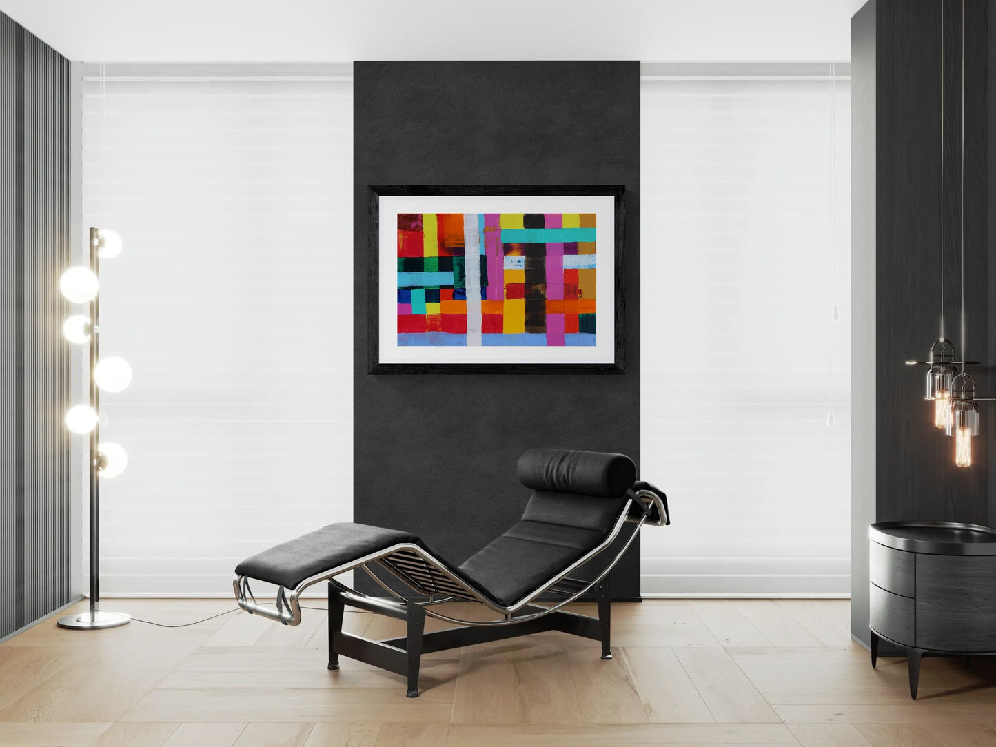 Farbfeld Malerei (Acryl) by Unknown Artist Wall Art Print