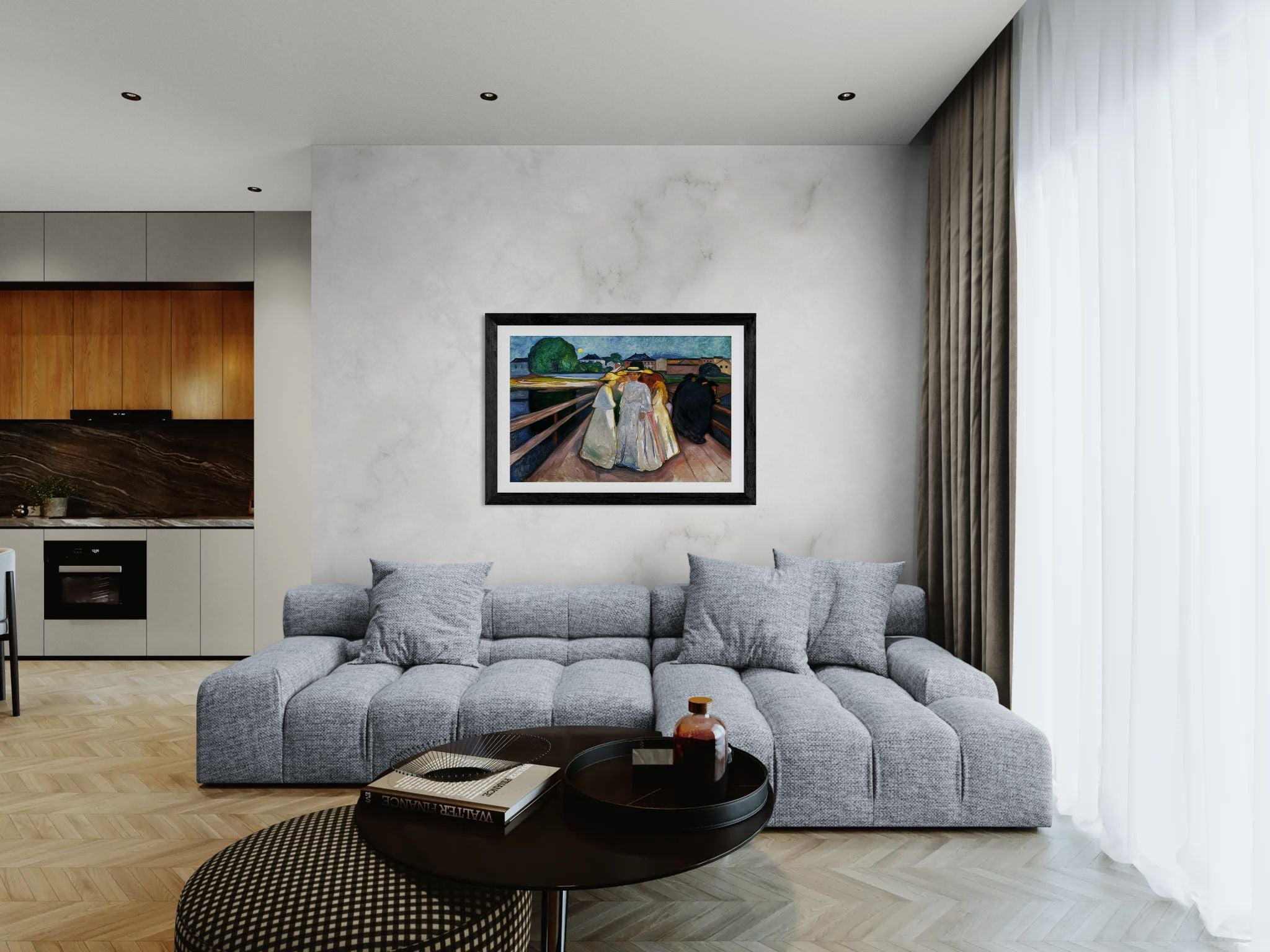 On the Bridge (Thielska) by Edvard Munch Wall Art Print