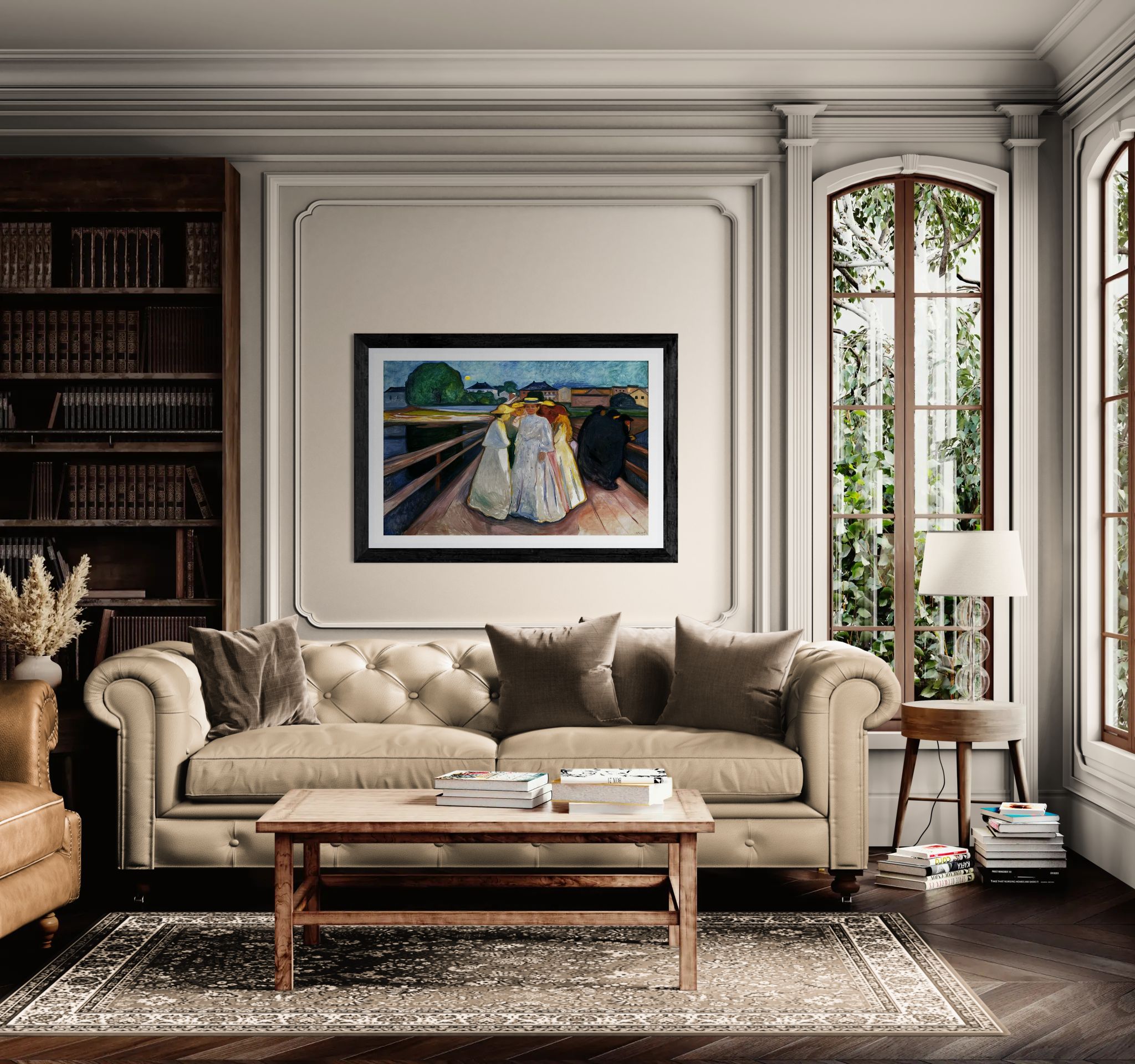 On the Bridge (Thielska) by Edvard Munch Wall Art Print