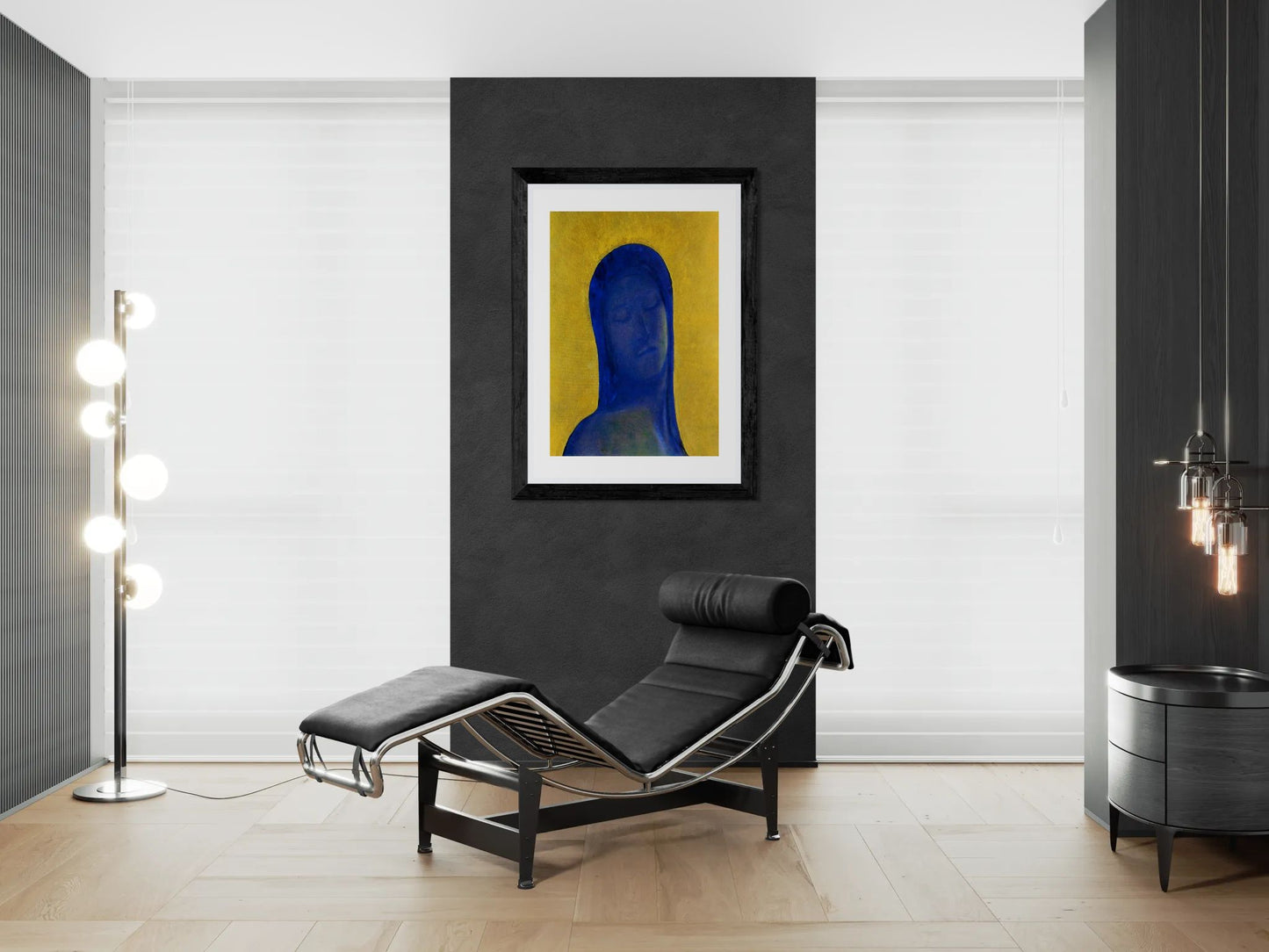 Closed Eyes by Odilon Redon Wall Art Print