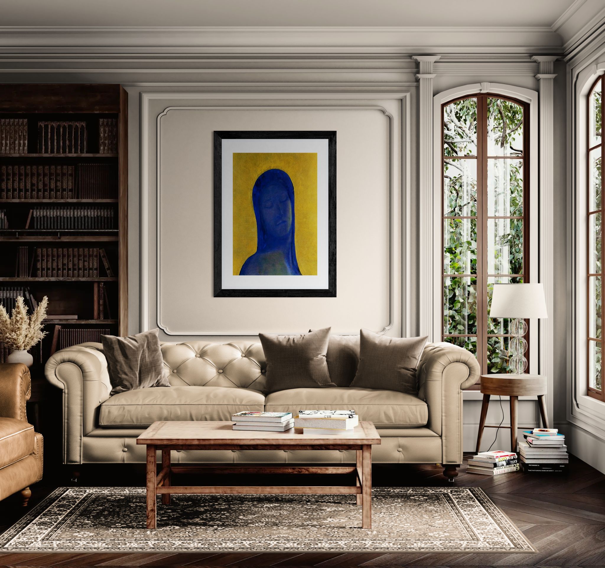 Closed Eyes by Odilon Redon Wall Art Print