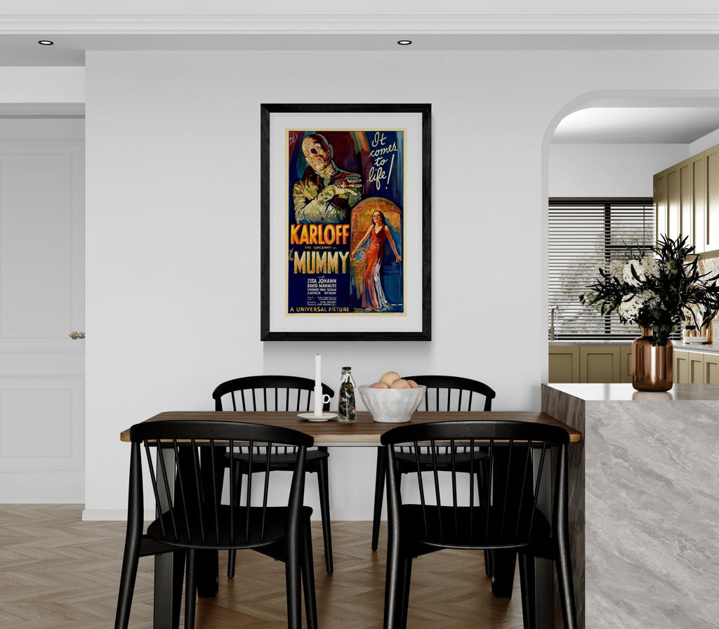 The Mummy 1932 film poster by Karoly Grosz Wall Art Print (Karloff "It Comes to Life!")