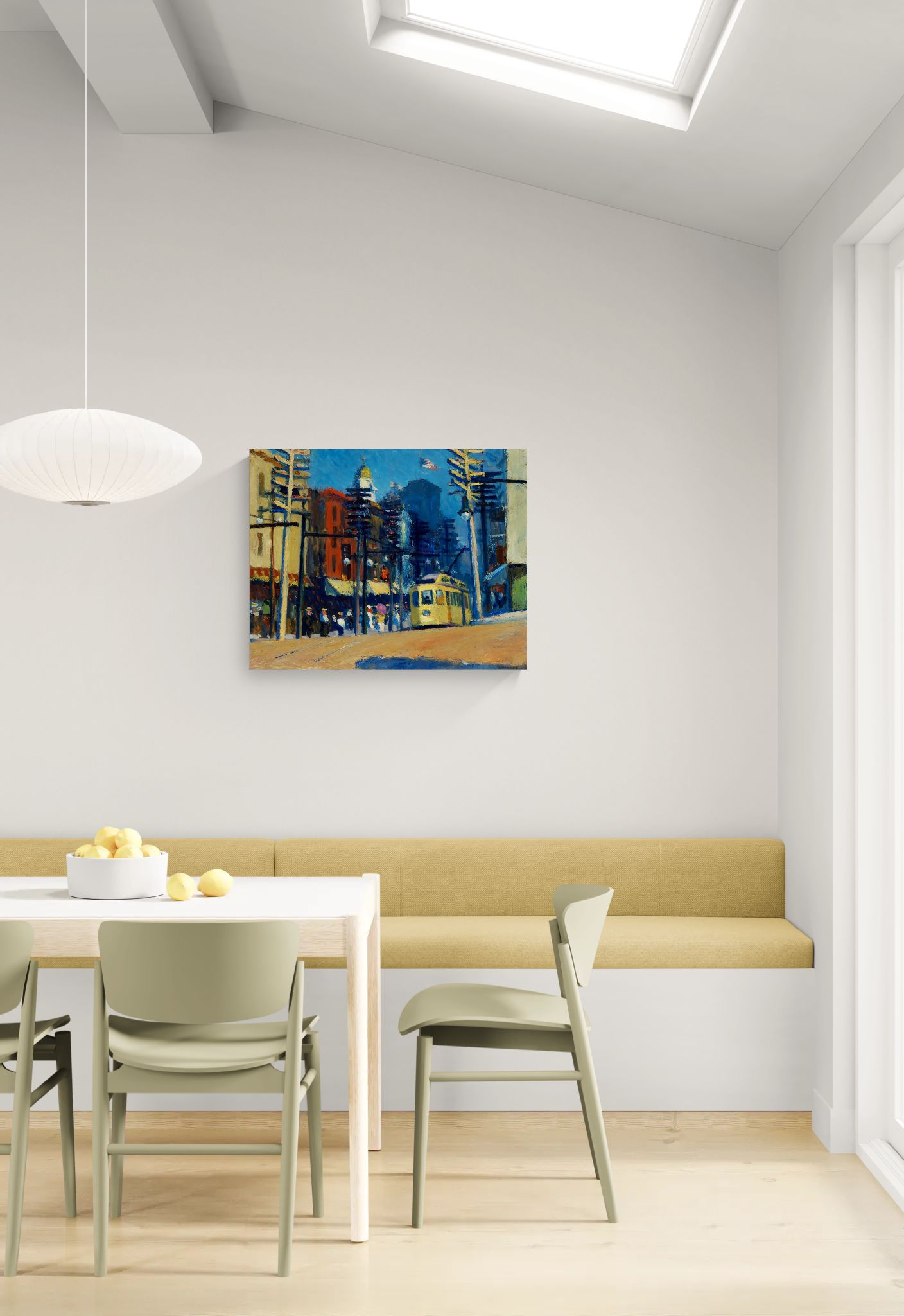 Yonkers by Edward Hopper Matte Canvas Wall Art Print