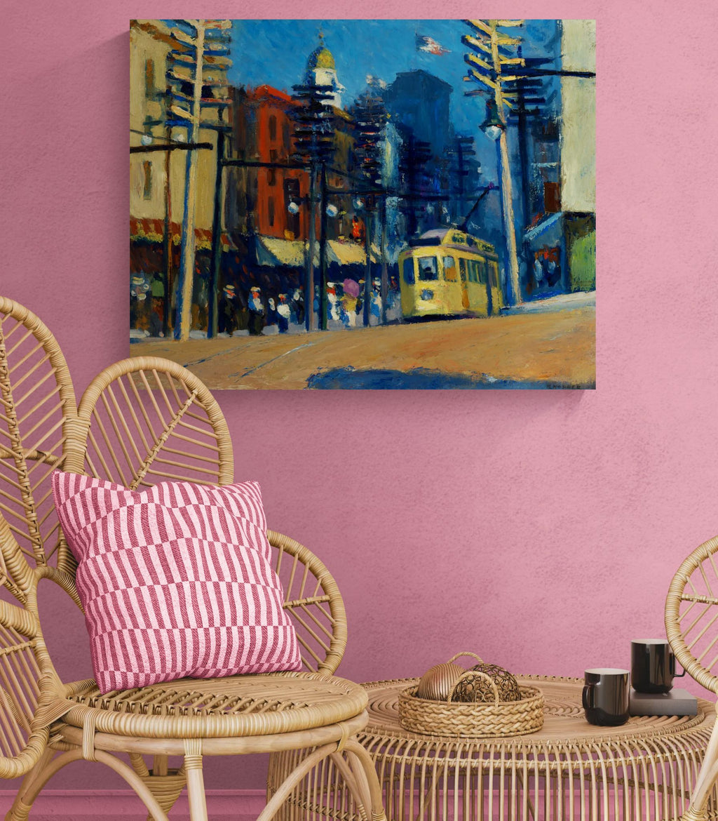 Yonkers by Edward Hopper Matte Canvas Wall Art Print