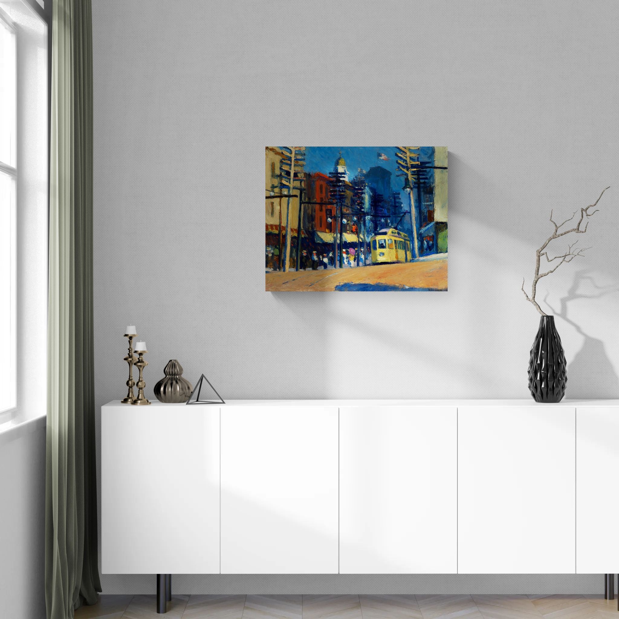 Yonkers by Edward Hopper Matte Canvas Wall Art Print