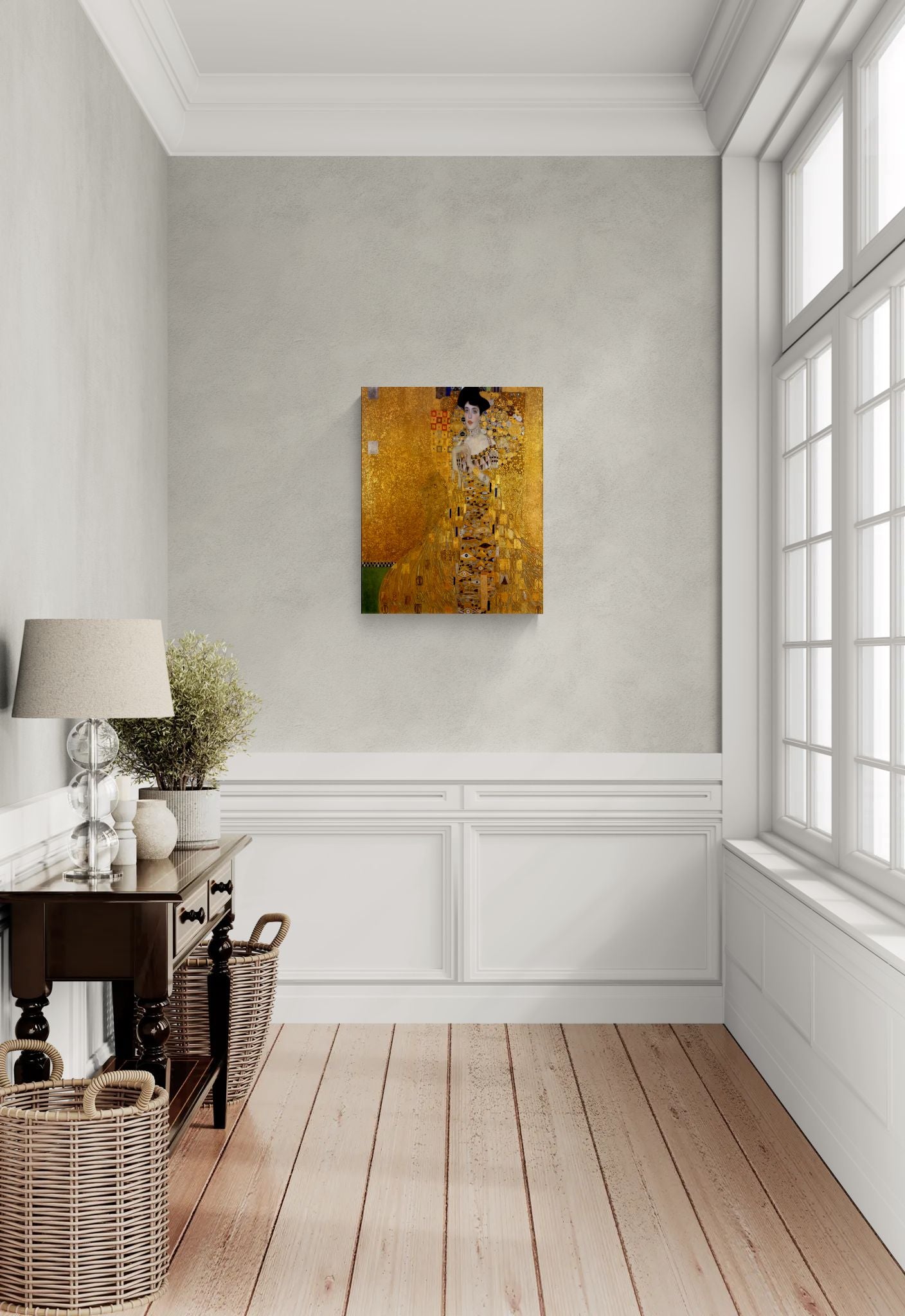 Adele Bloch-Bauer by Gustav Klimt Matte Canvas Wall Art Print