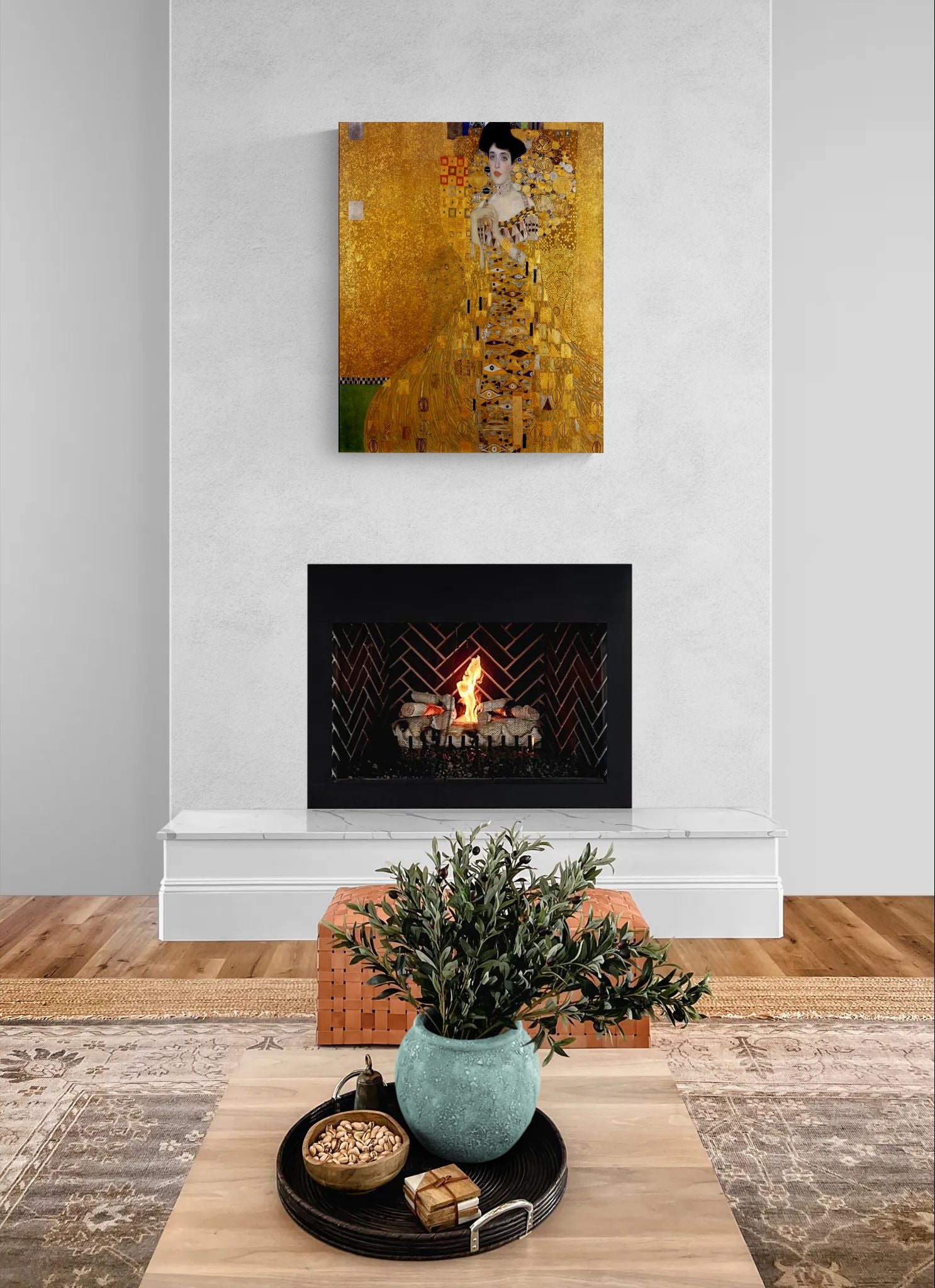 Adele Bloch-Bauer by Gustav Klimt Matte Canvas Wall Art Print