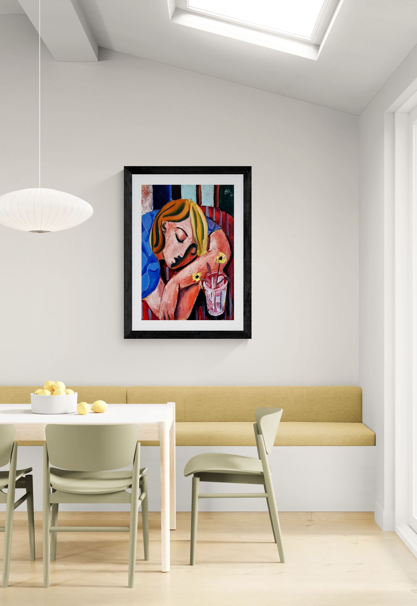 When she finally woke the world around her had changed unrecognizably by Hennie Niemann jnr Framed Wall Art Print