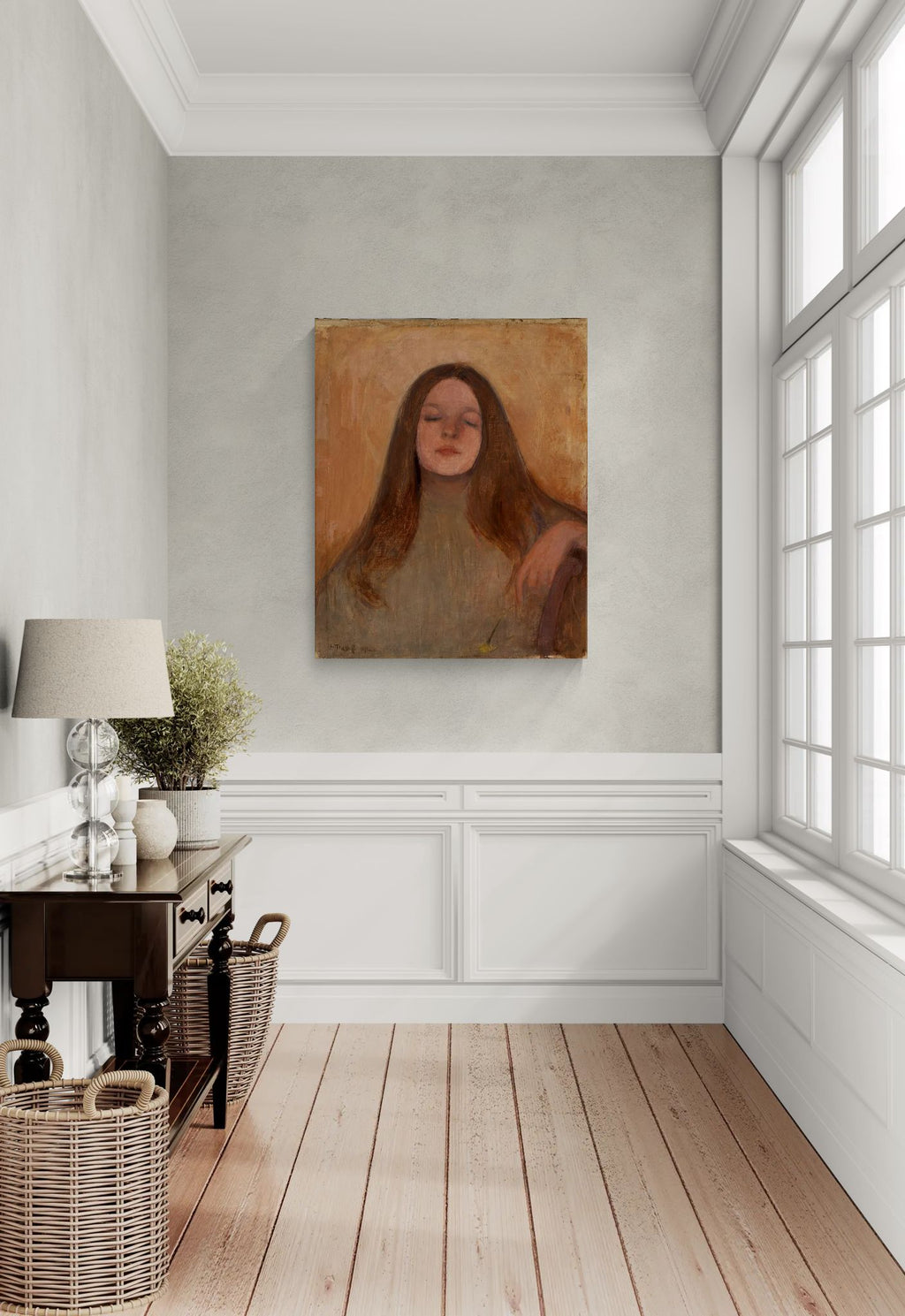 Thyra Elisabeth by Ellen Thesleff Matte Canvas Wall Art Print