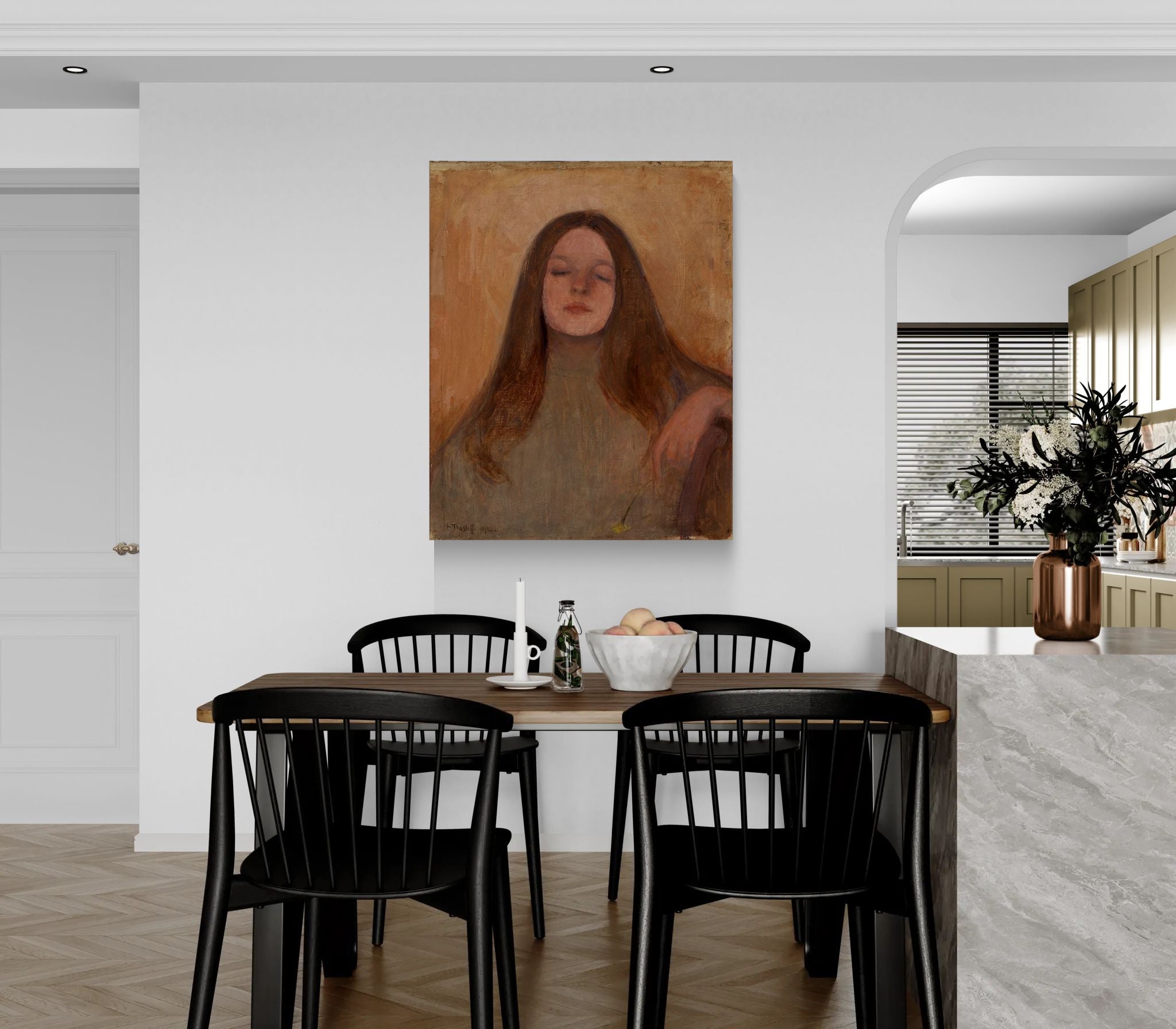 Thyra Elisabeth by Ellen Thesleff Matte Canvas Wall Art Print