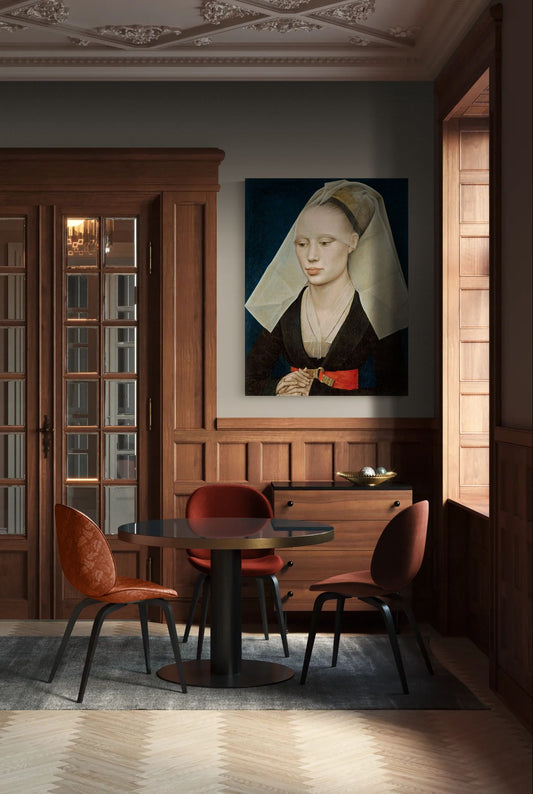 Portrait of a Lady by Rogier van der Weyden Matte Canvas Wall Art
