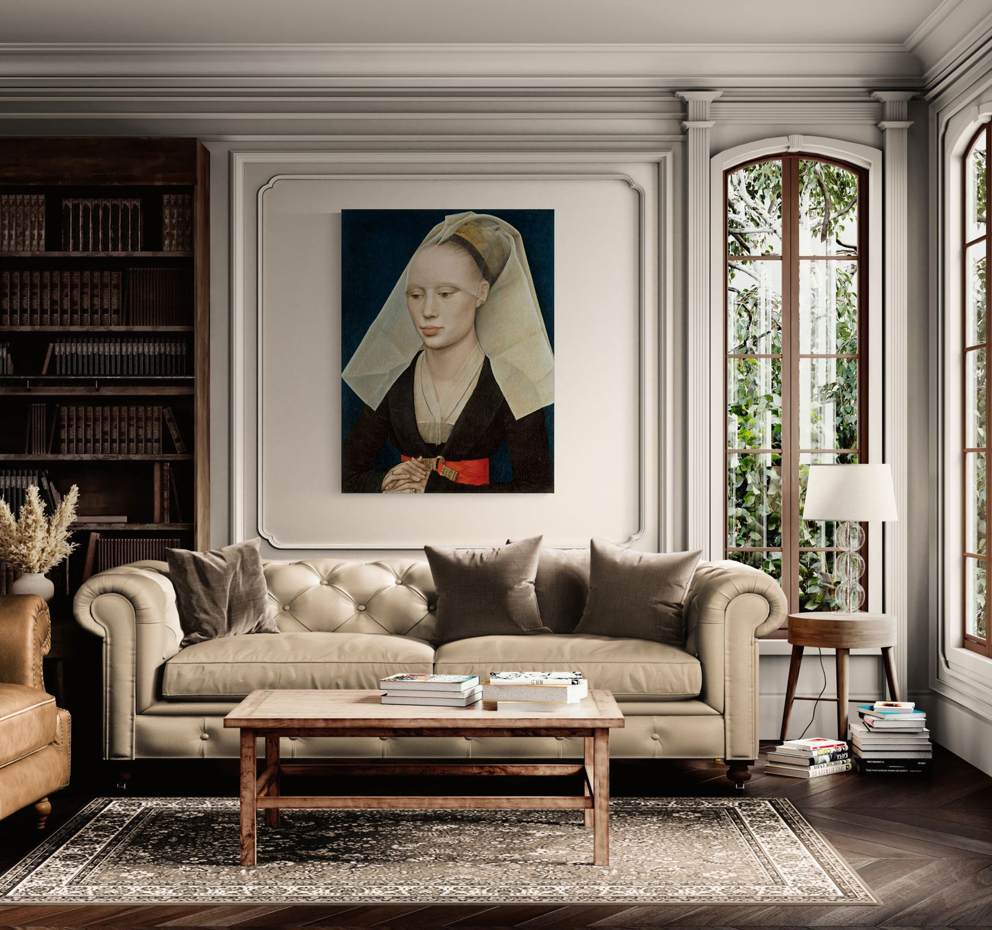Portrait of a Lady by Rogier van der Weyden Matte Canvas Wall Art