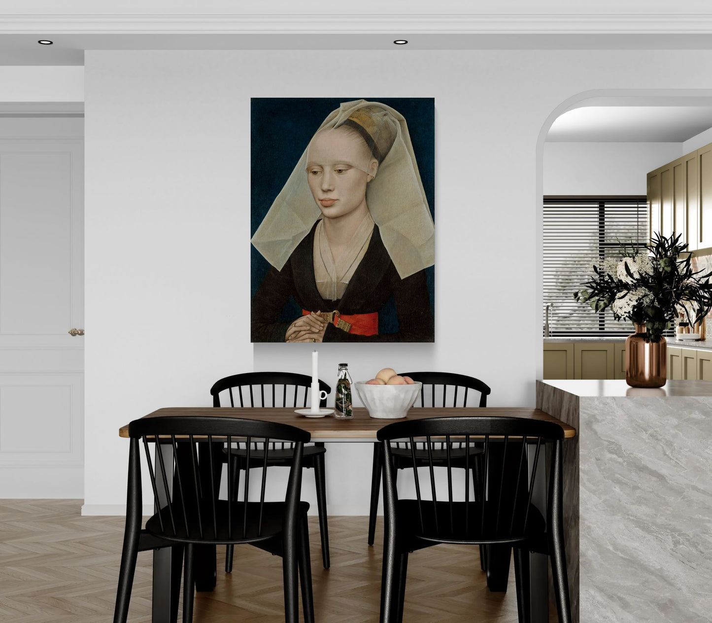 Portrait of a Lady by Rogier van der Weyden Matte Canvas Wall Art