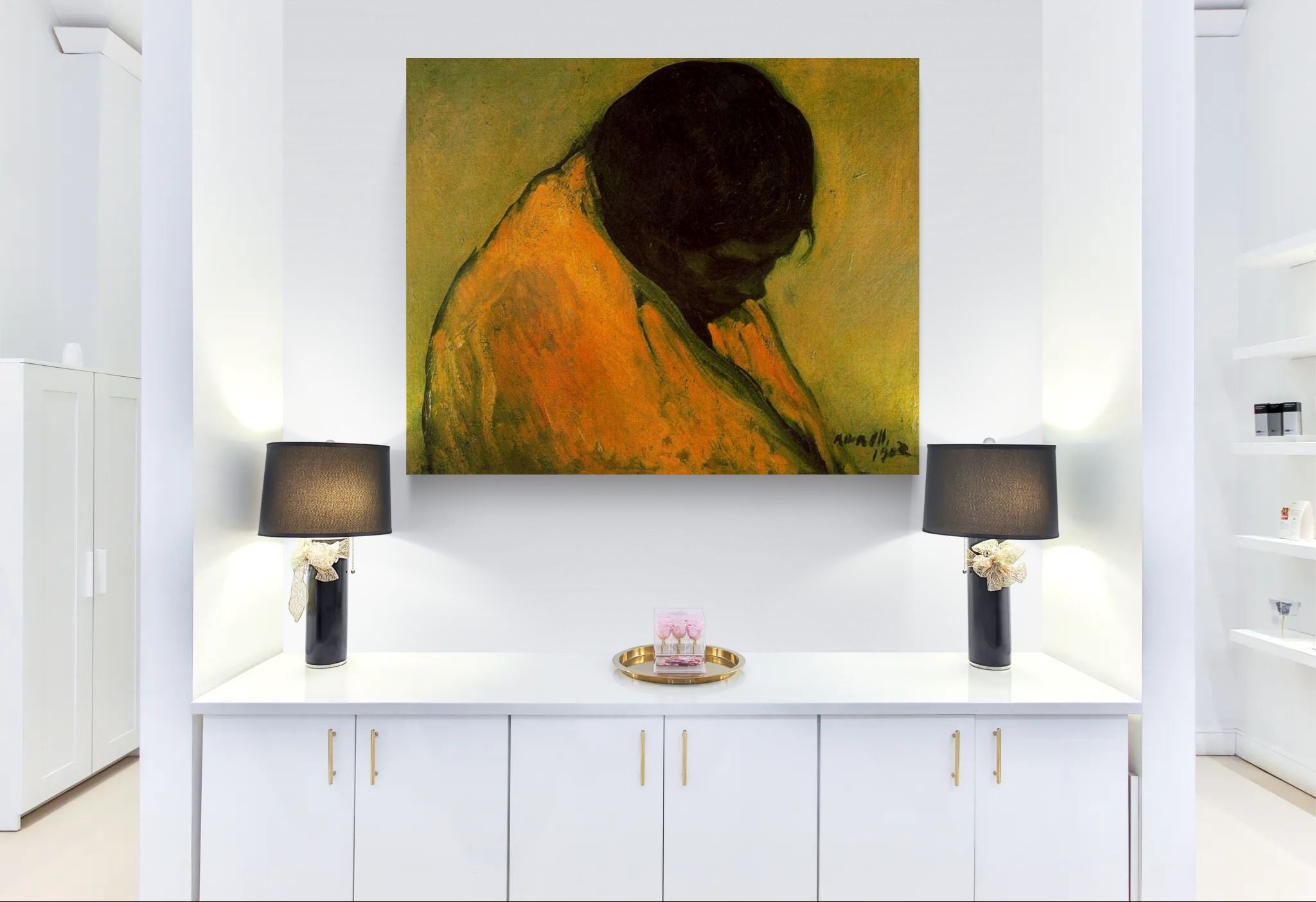 Amparo by Isidre Nonell Matte Stretched Canvas Wall Art Print