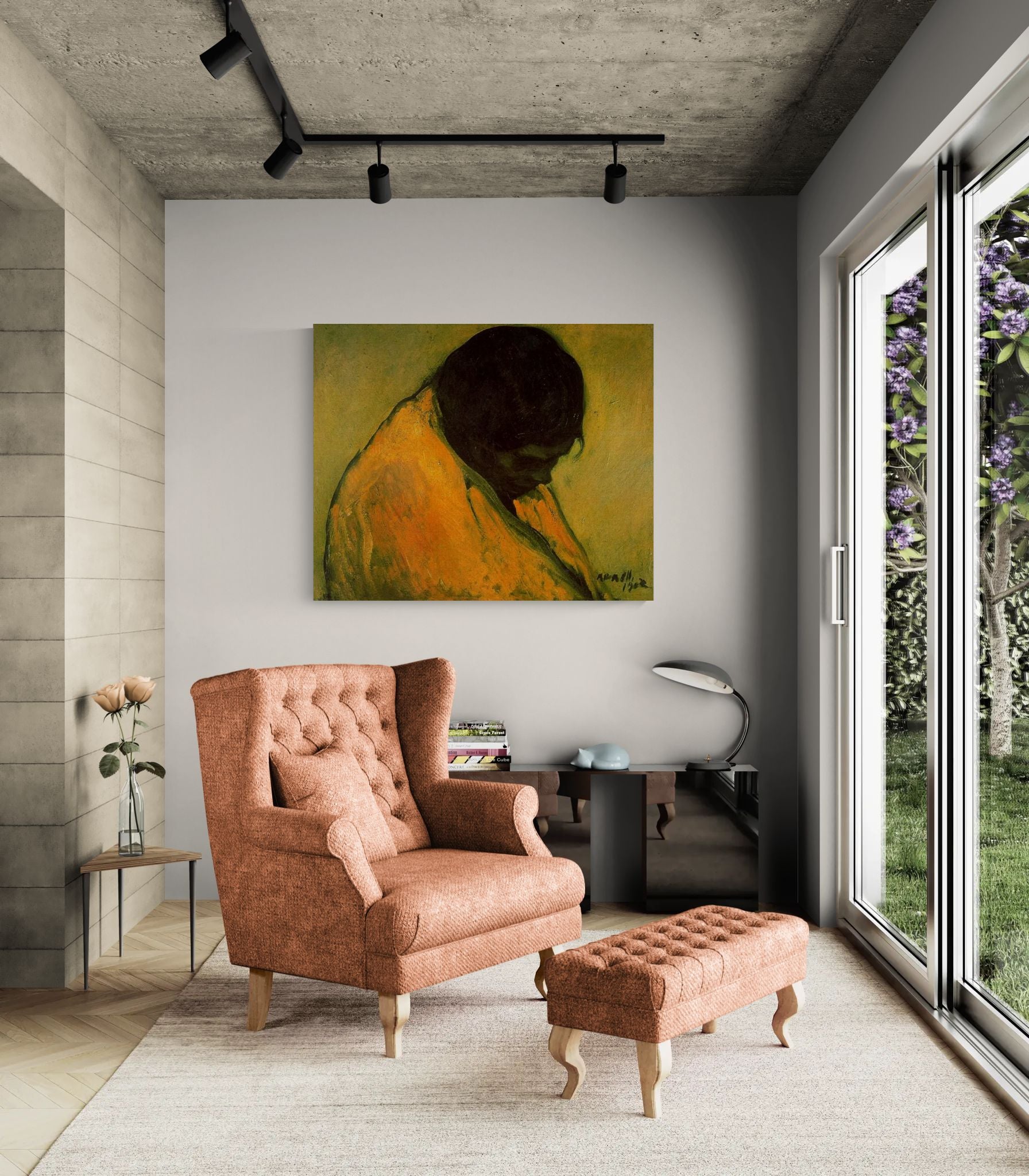 Amparo by Isidre Nonell Matte Stretched Canvas Wall Art Print