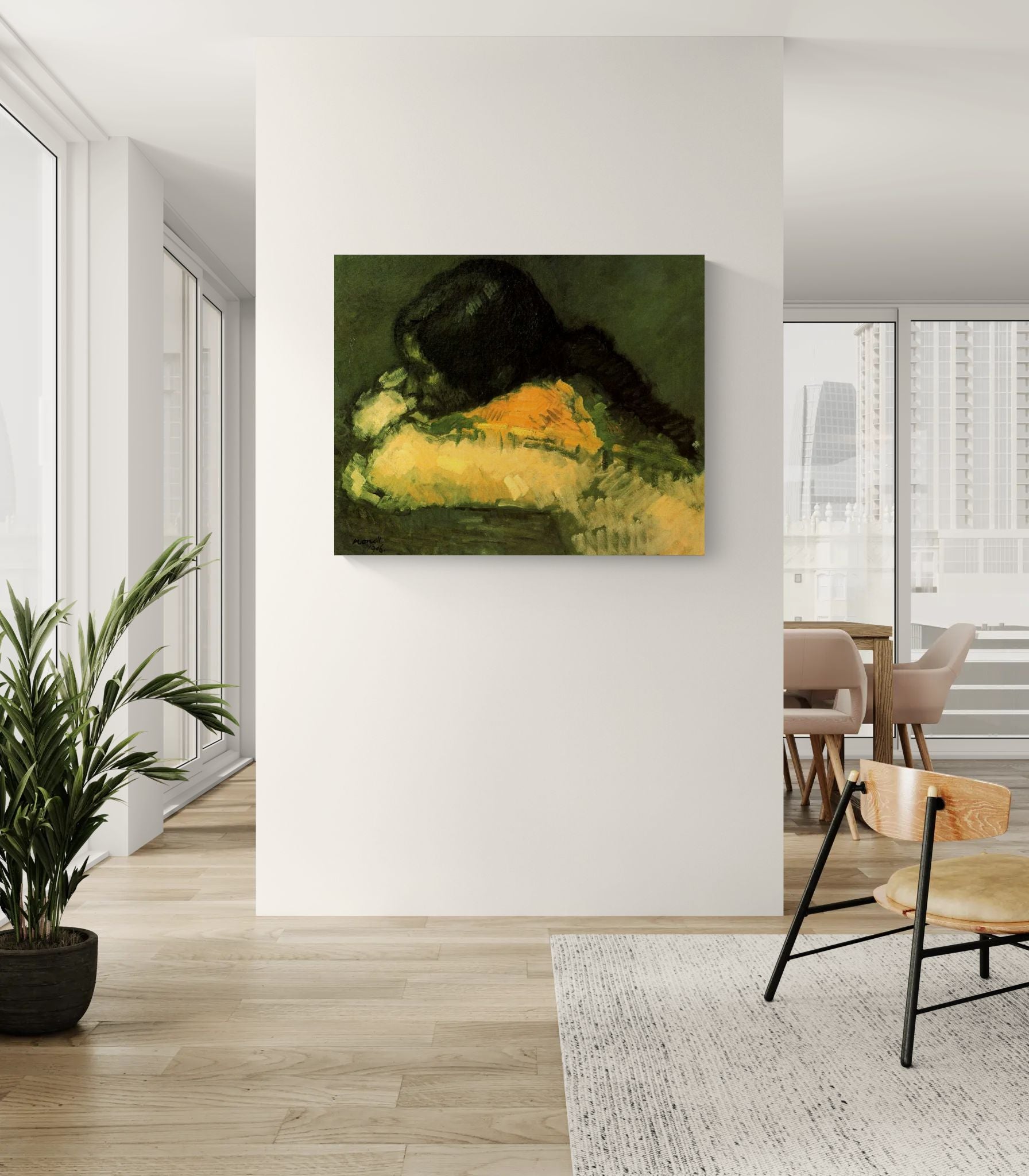 La Chata by Isidre Nonell Matte Canvas Wall Art Print