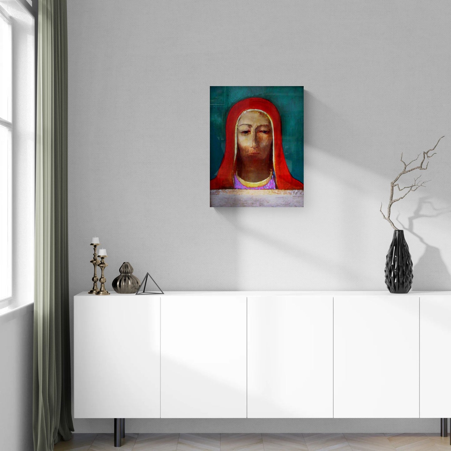 Le Silence by Odilon Redon Matte Canvas Wall Art Print