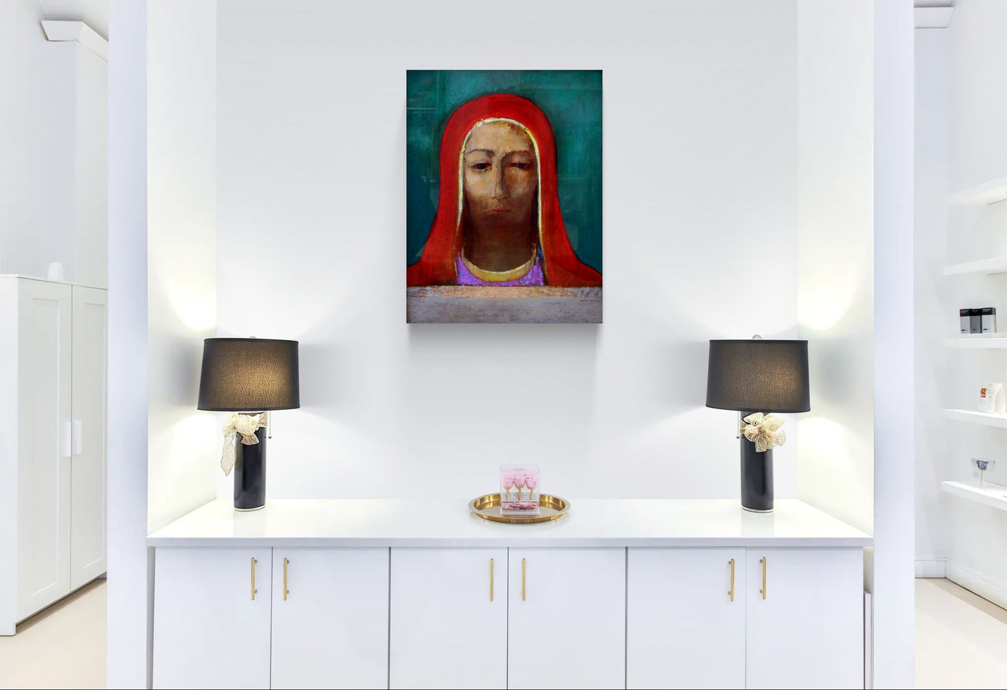 Le Silence by Odilon Redon Matte Canvas Wall Art Print
