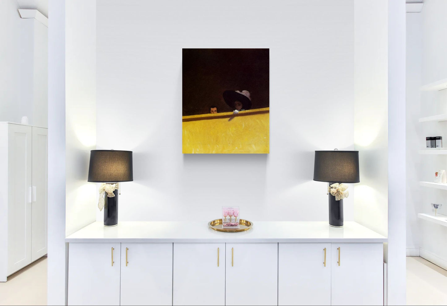 La loge de theatre by Félix Vallotton Matte Canvas Wall Art Print