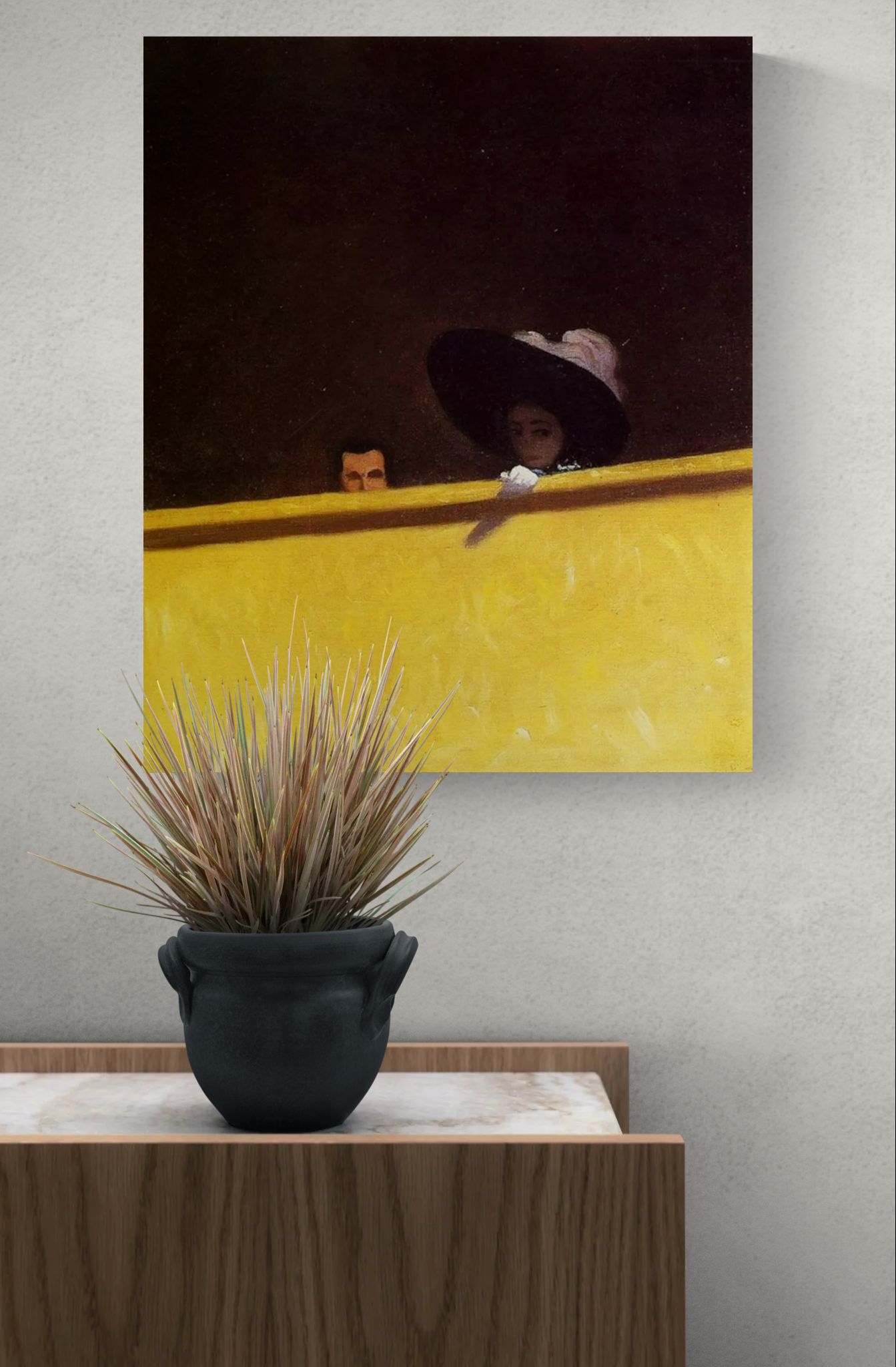 La loge de theatre by Félix Vallotton Matte Canvas Wall Art Print